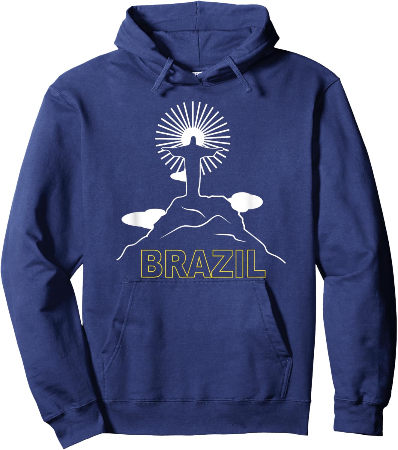 Brazil Christ The Redeemer Brasil Brazilian Pride Hoodie - Hoodie | Navy
