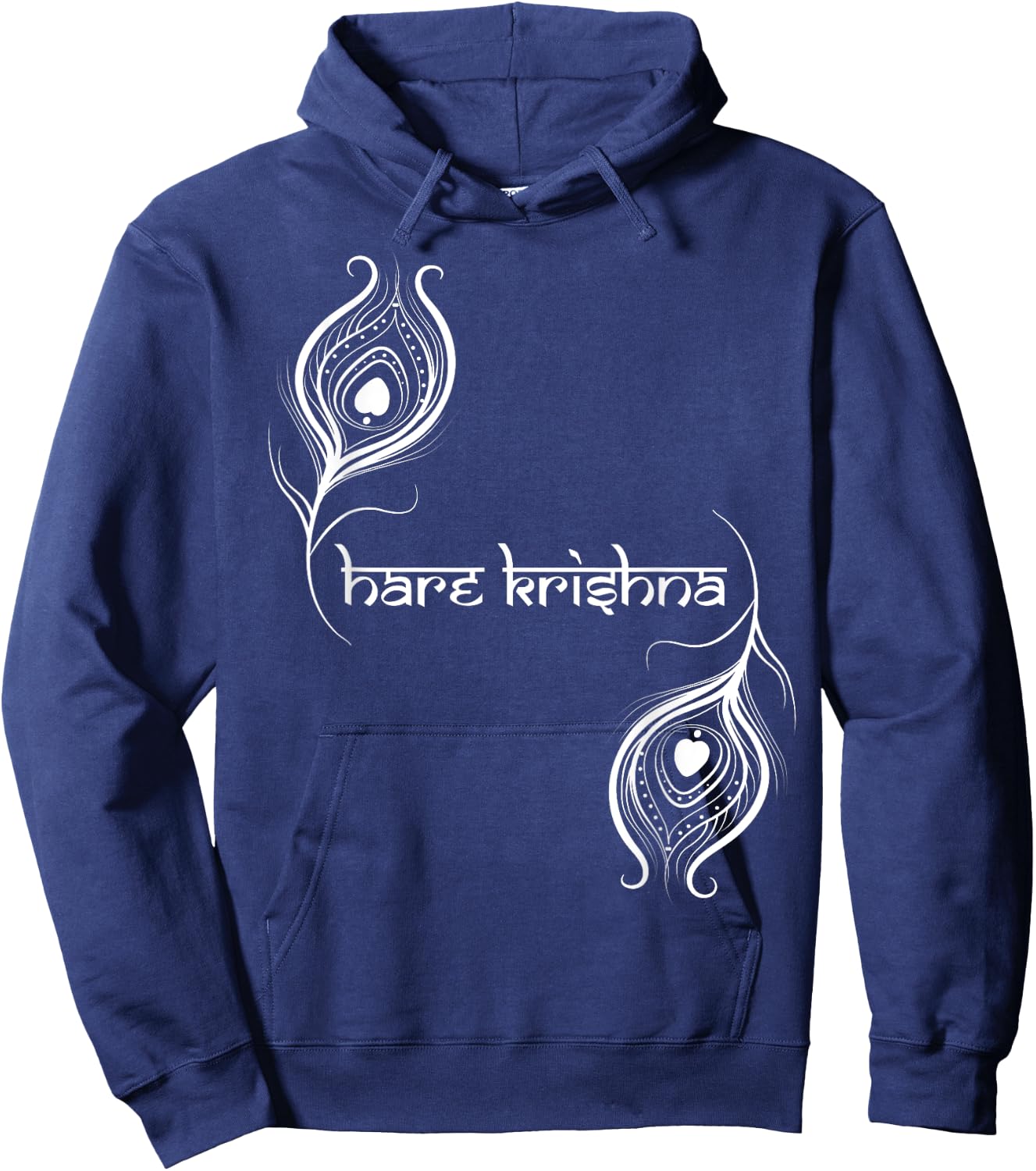 Hare Krishna Krishna Designer Hoodie - Hoodie | Navy