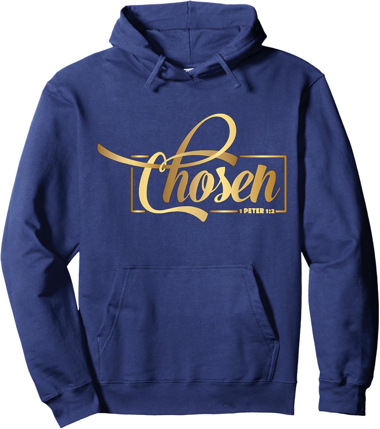 Chosen 1 Peter 1 Bible Verse Christian Religious Hoodie - Hoodie | Navy