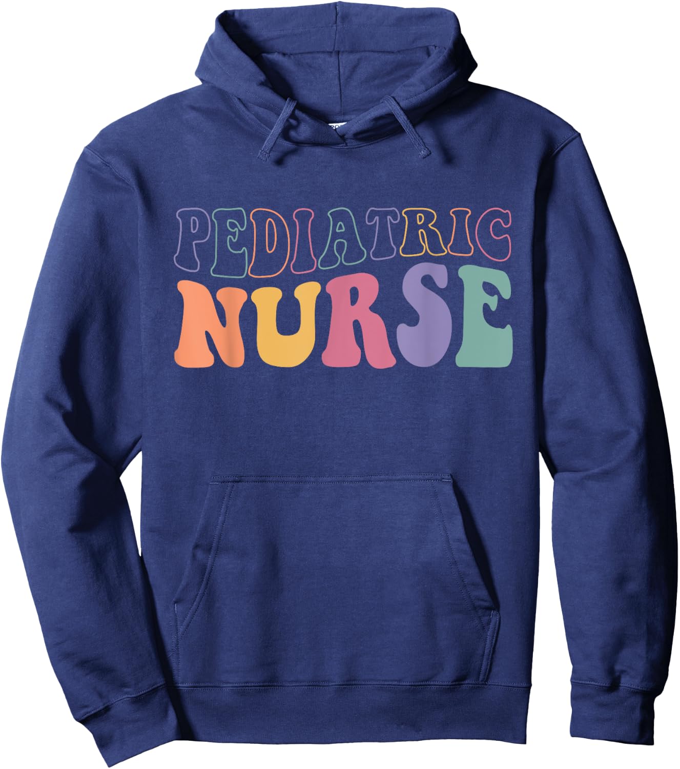 Pediatric Nurse Groovy Nursing School Women Hoodie - Hoodie | Navy