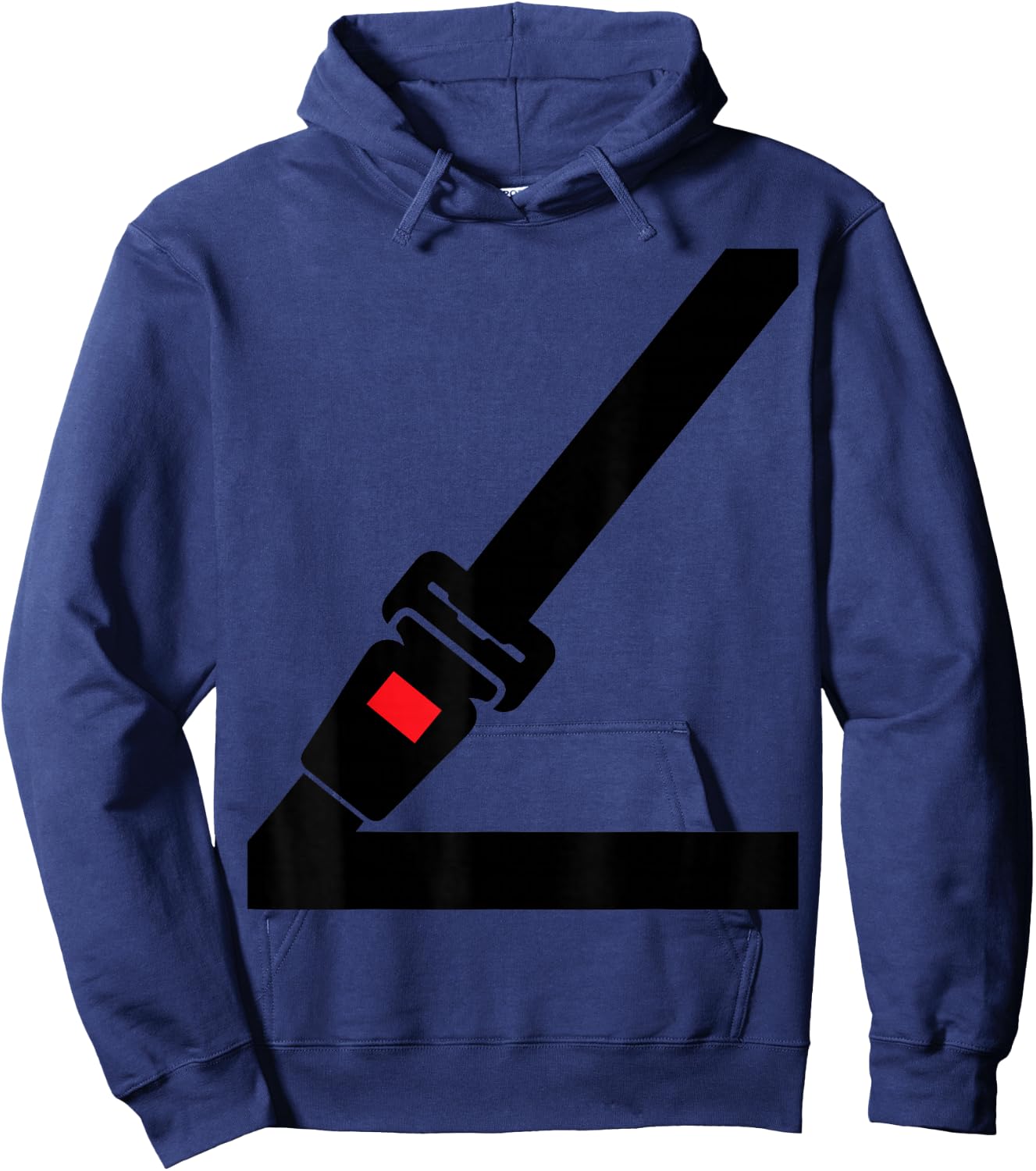 Seat Belt Women Children Funny Fake Seat Belt Hoodie - Hoodie | Navy