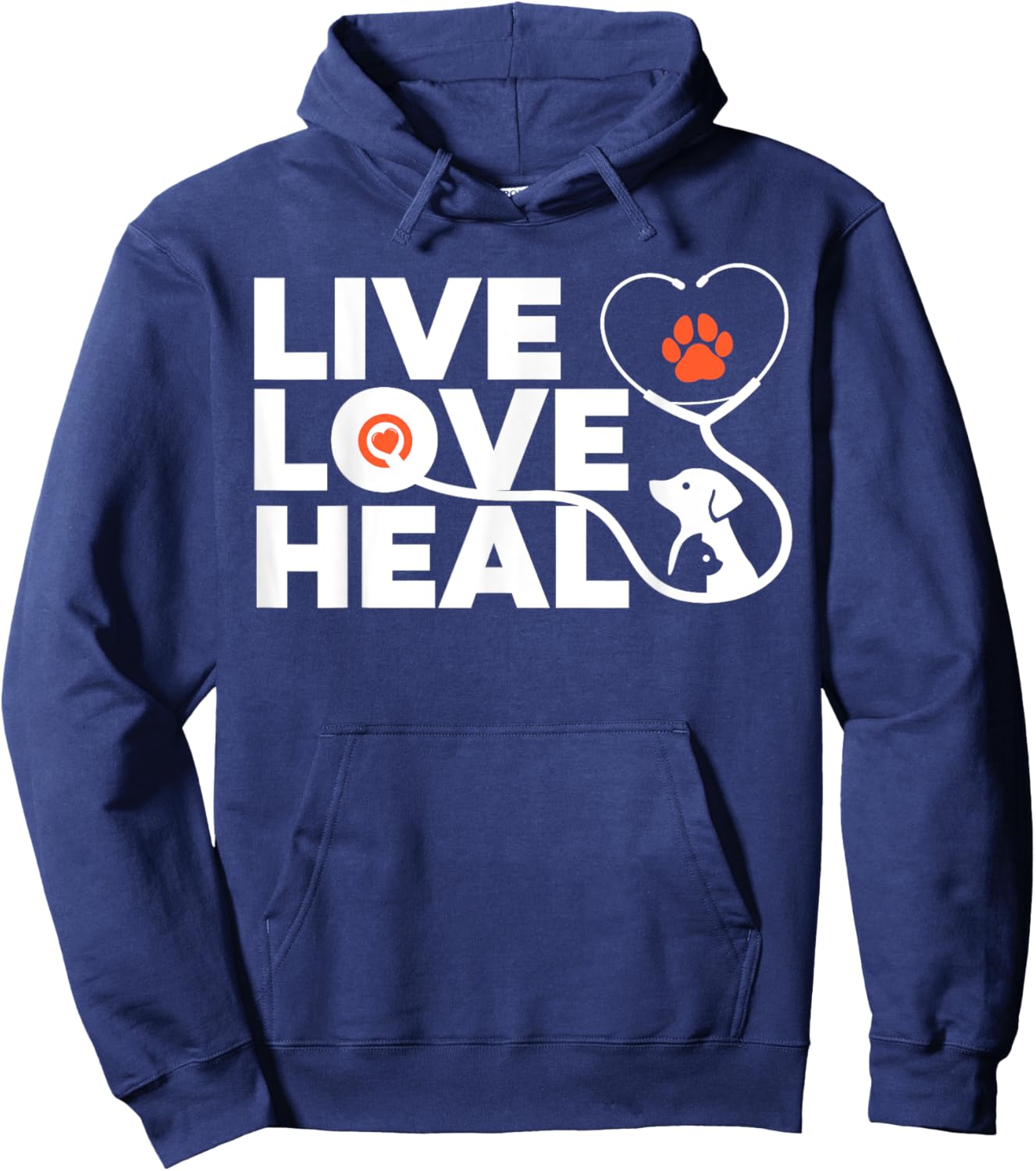 Funny Veterinarian Design Women Kids Veterinary Vet Hoodie - Hoodie | Navy