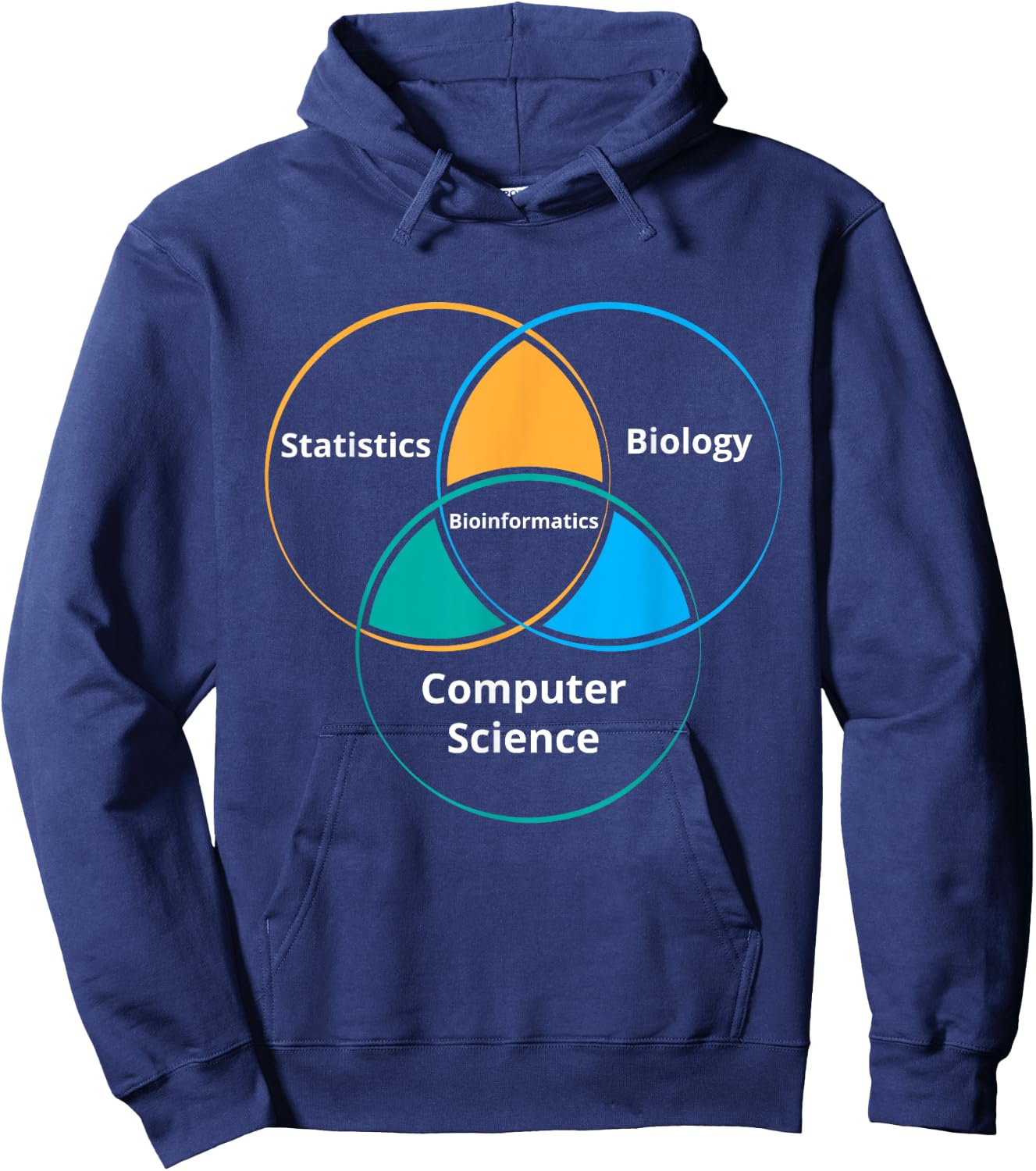 Funny Bioinformatics Biology Science Teacher Gift | Men Women Hoodie - Hoodie | Navy