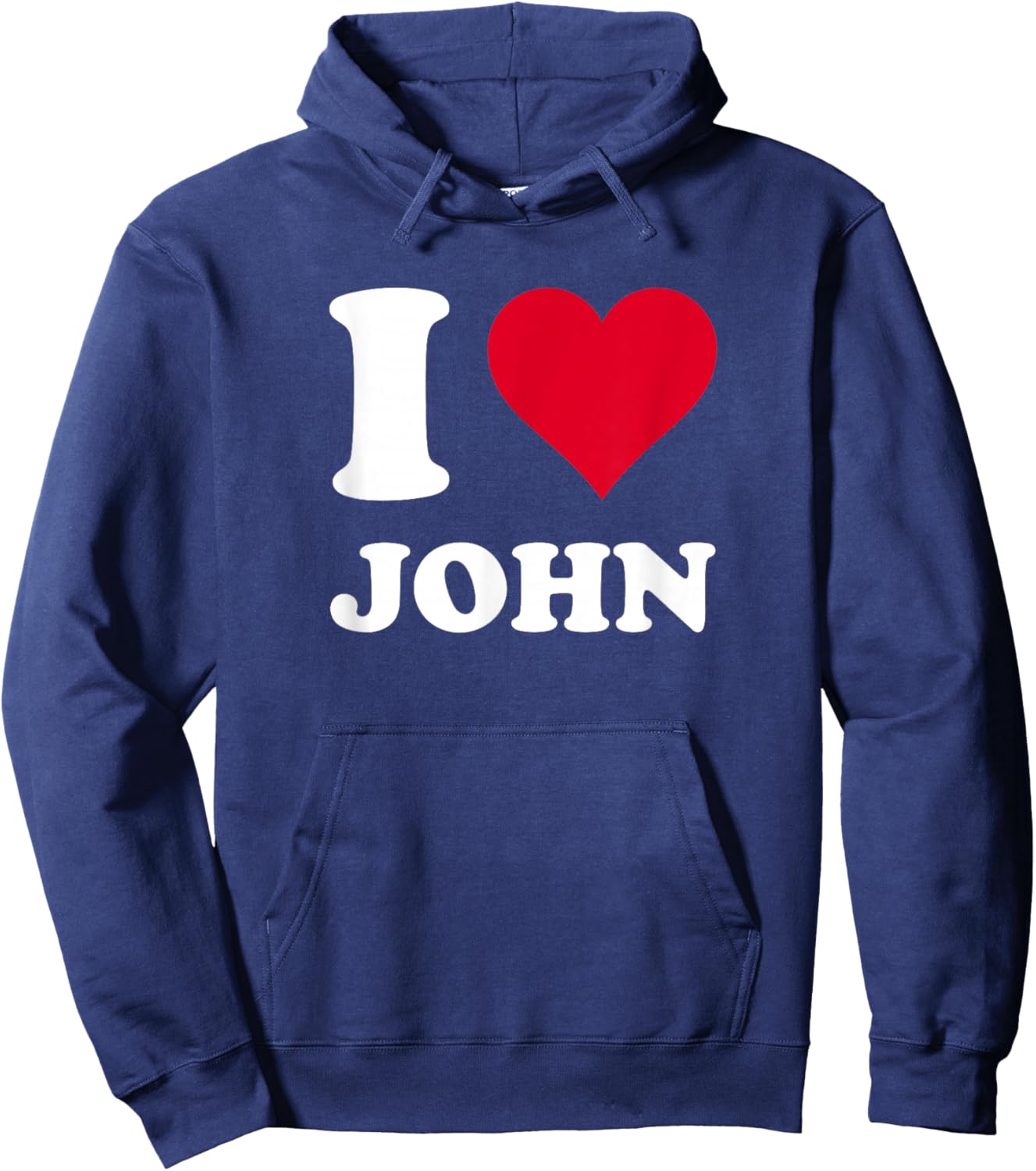 I Love John Hoodie - Hoodie | Navy