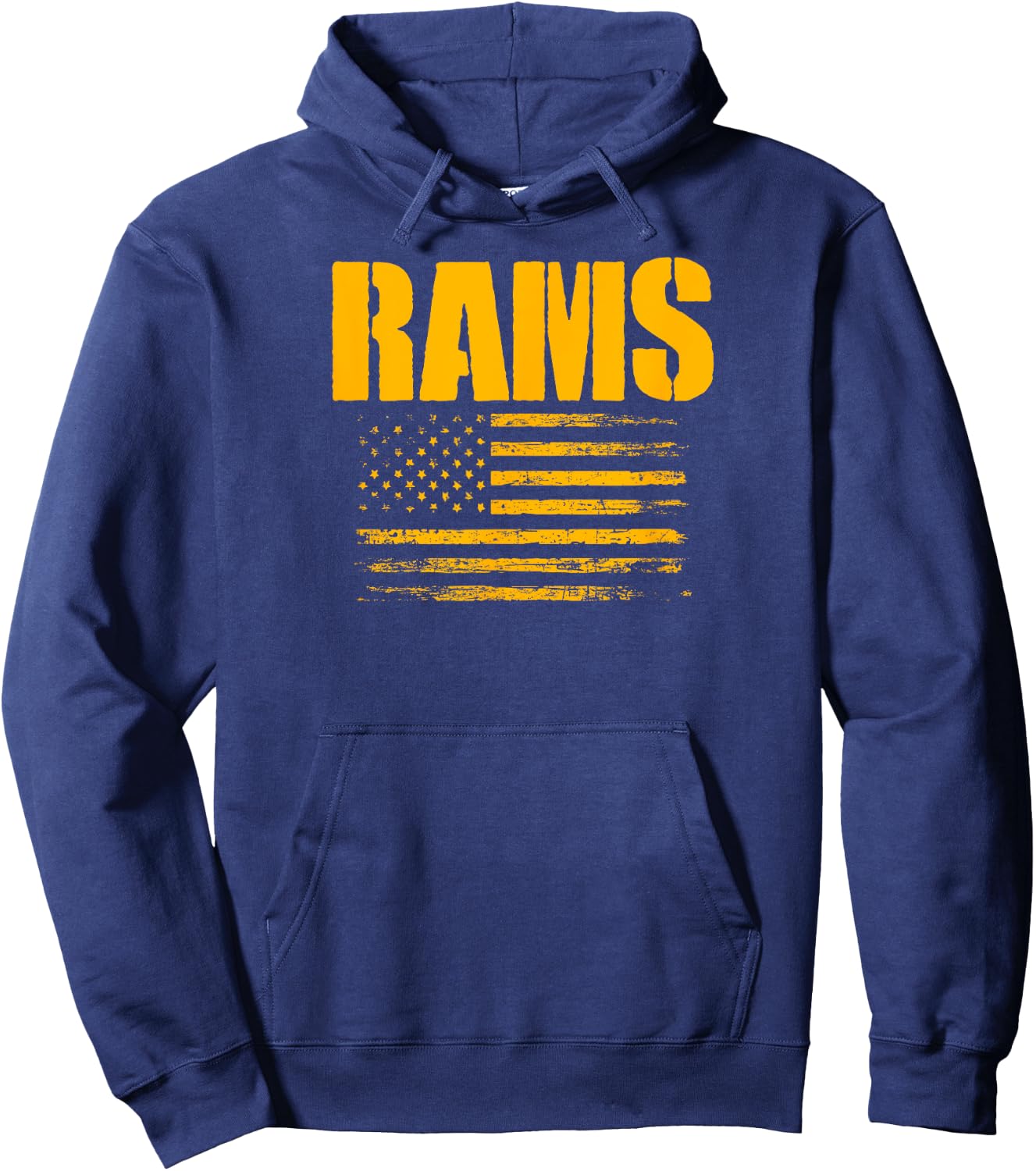Ringgold Rams USA Flag Pride Hoodie - Hoodie | Navy