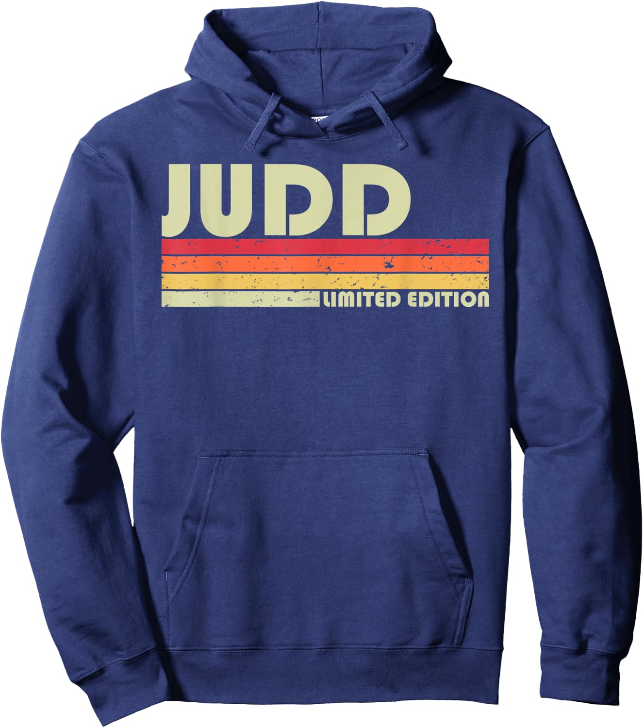 JUDD Surname Funny Retro Vintage 80s 90s Birthday Reunion Hoodie - Hoodie | Navy