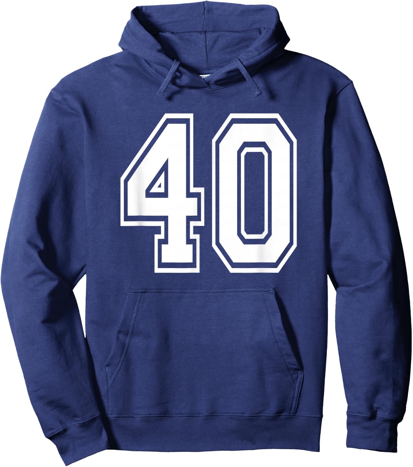 Number 40 40th Birthday Gift Player Team Numbered Jersey Hoodie - Hoodie | Navy
