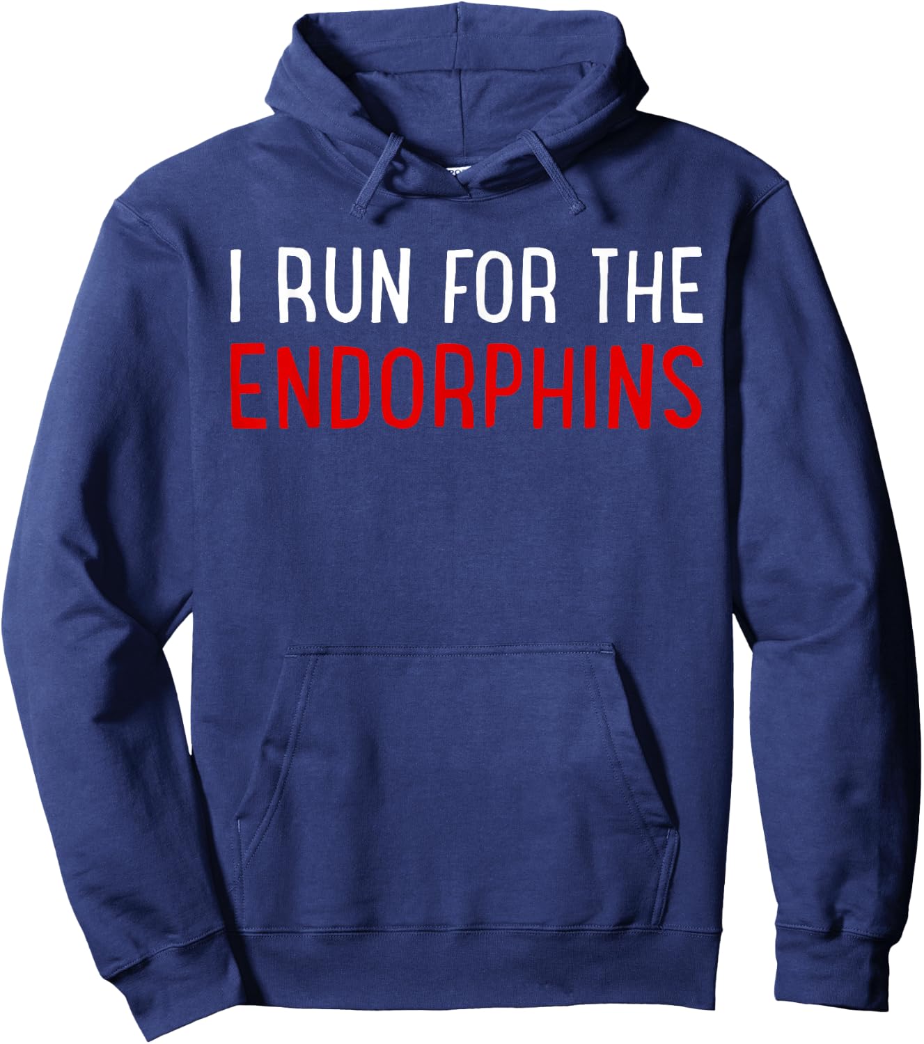 Running - I run for the Endorphins Hoodie - Hoodie | Navy
