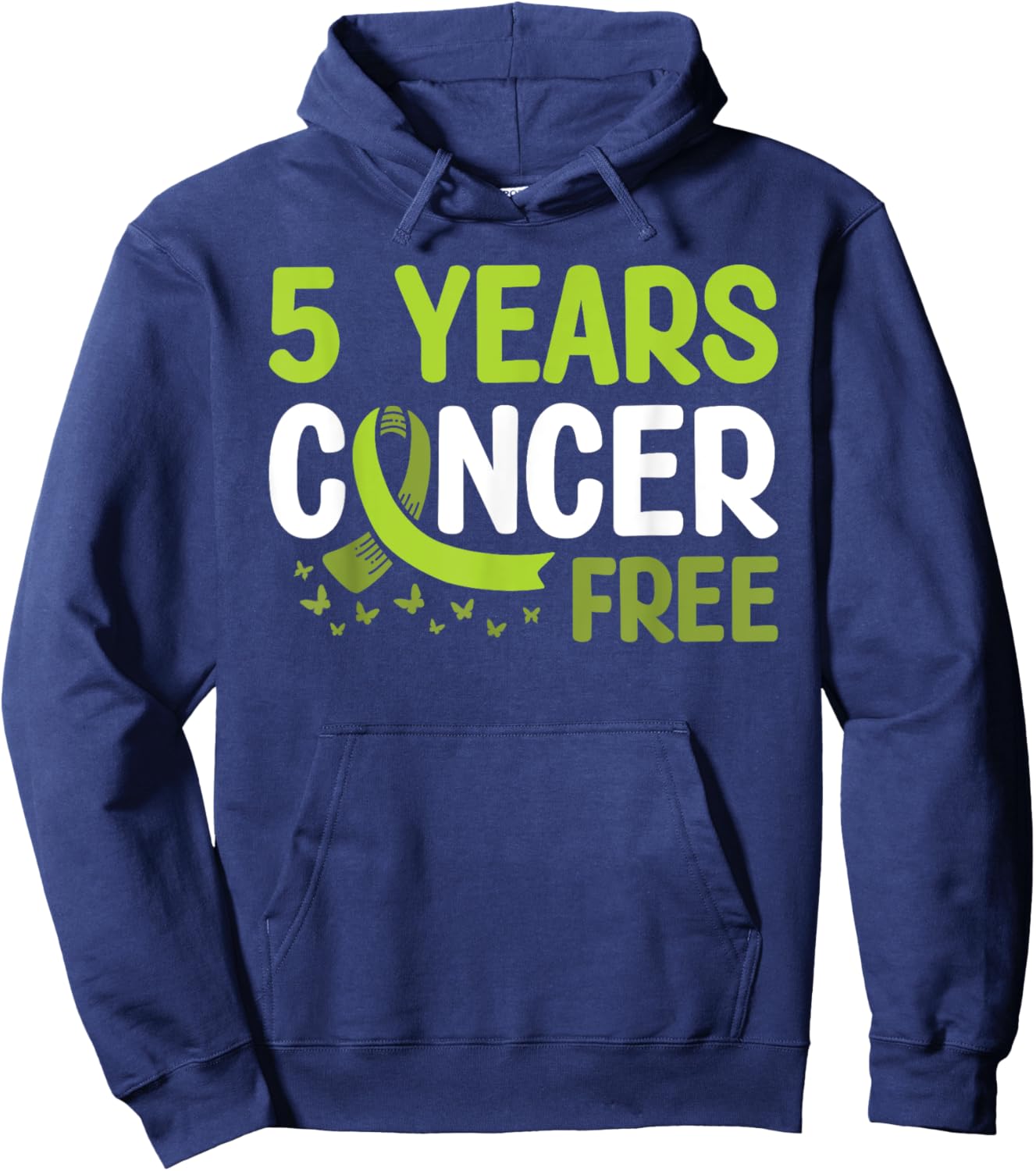 Non-hodgkin's Lymphoma Cancer Awareness 5 Years Cancer Free Hoodie - Hoodie | Navy
