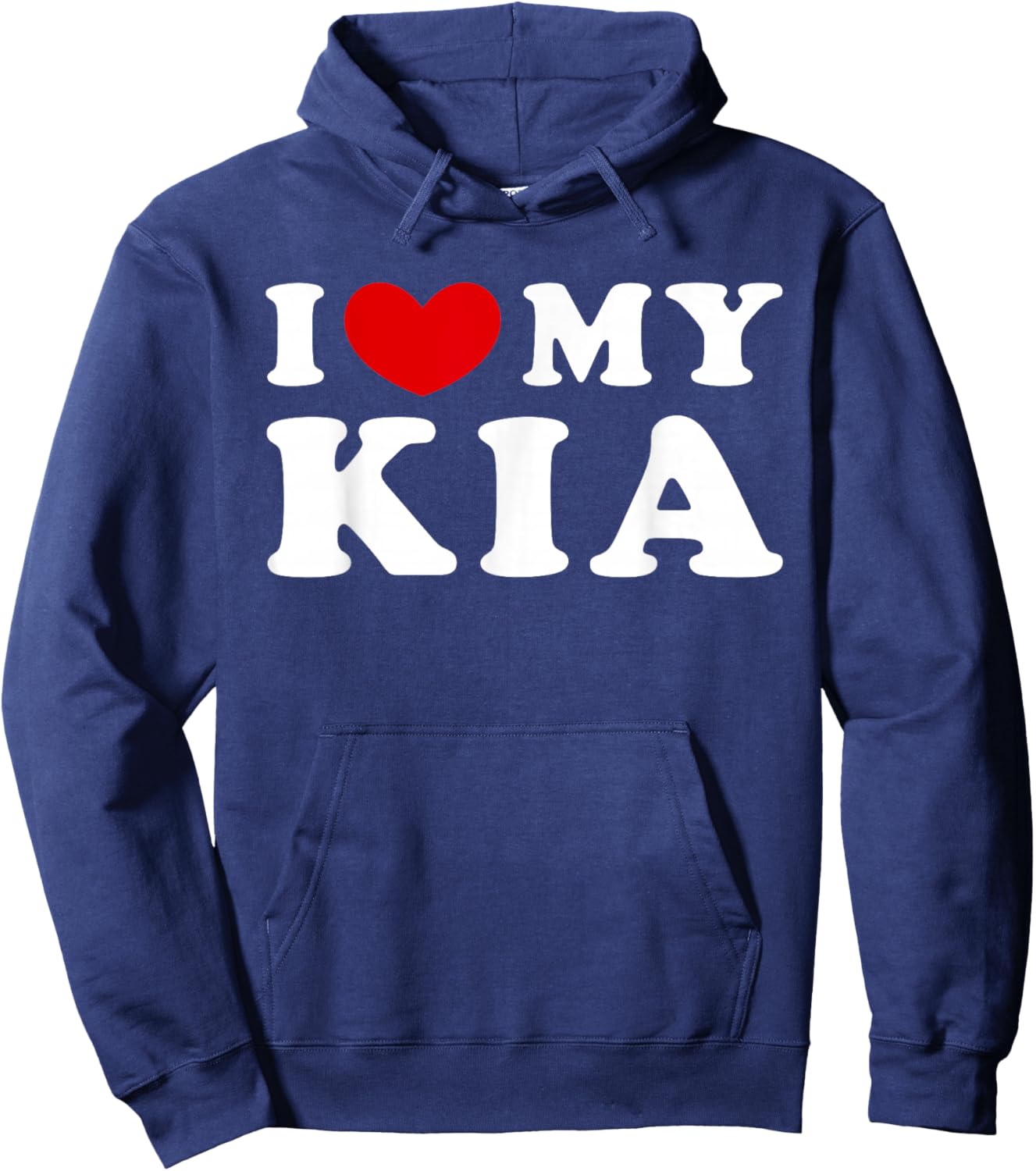 I Love My Kia, I Heart My Kia Hoodie - Hoodie | Navy