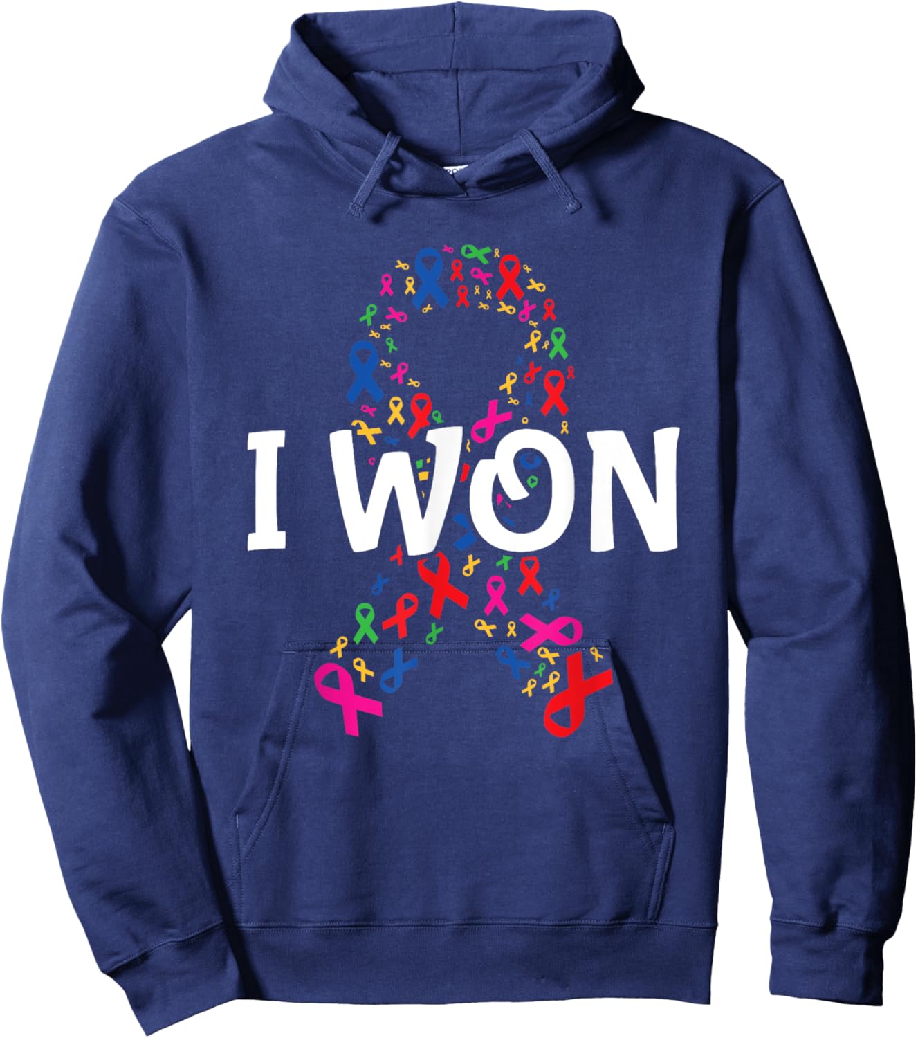 I won World Cancer Day for Cancer Awareness Cancer Survivor Hoodie - Hoodie | Navy