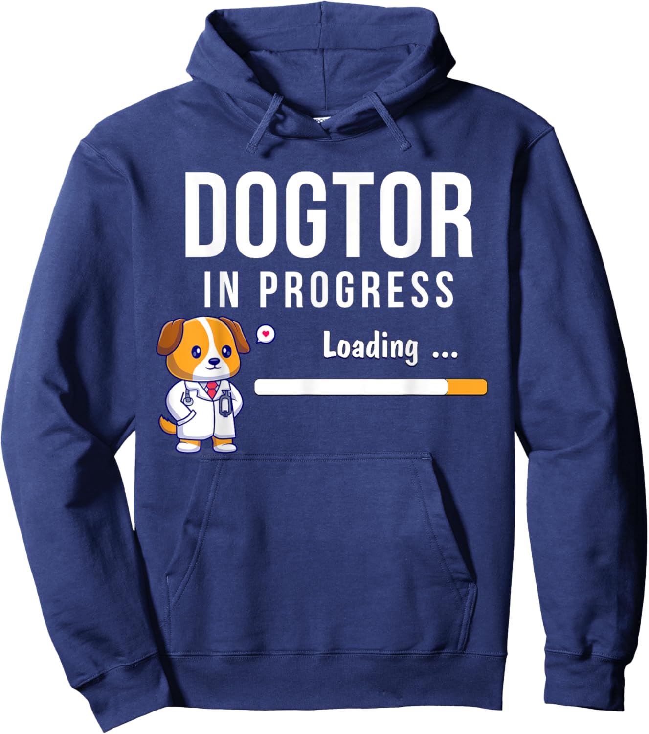 Dogtor In Progress, Future Dog Doctor, Vet Student Funny Vet Men Women Hoodie - Hoodie | Navy