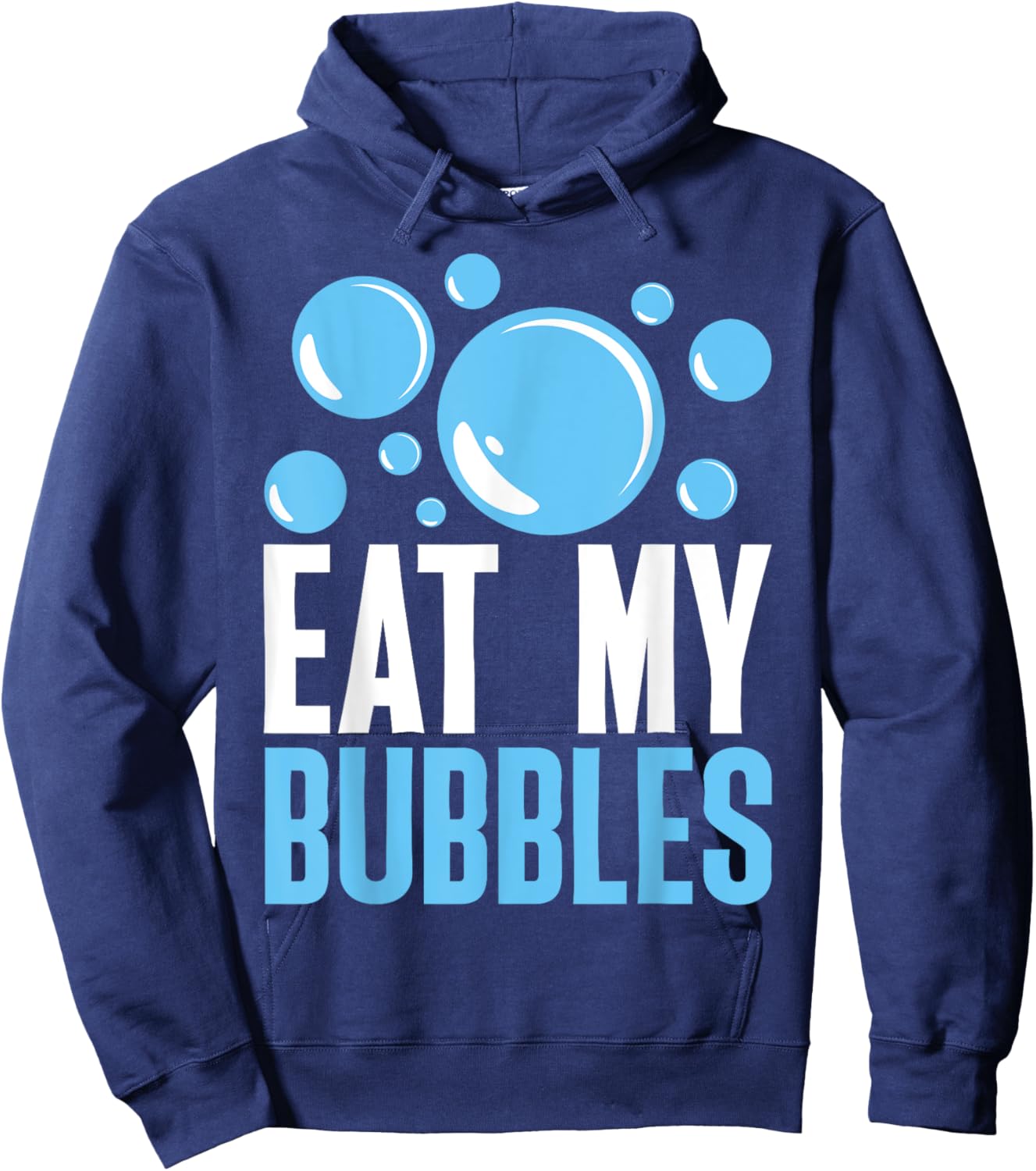 Eat My Bubbles Funny Swimming Swim Hoodie - Hoodie | Navy