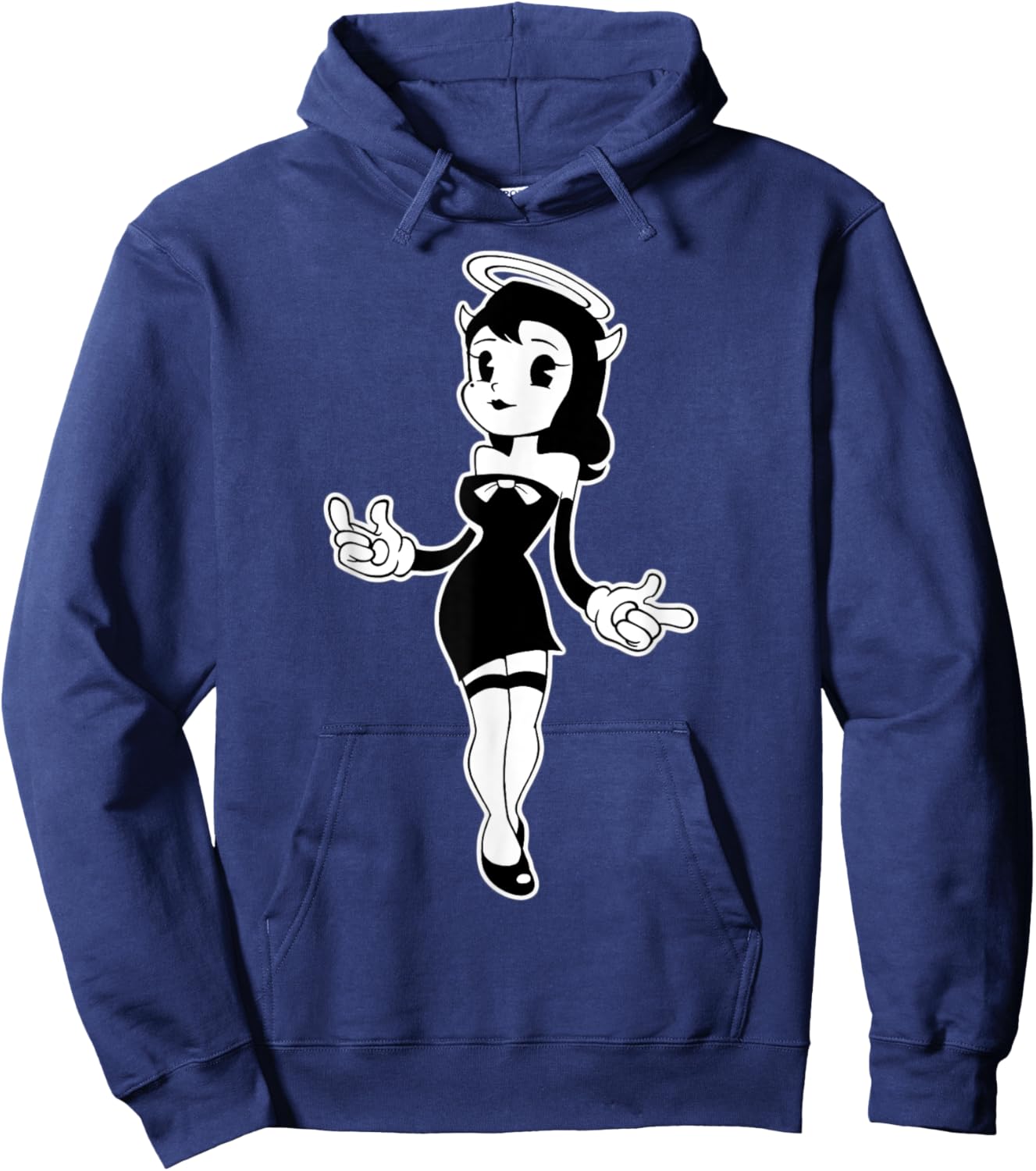 Alice Angel Gothic Angel Sent from Above Vintage Cartoon Hoodie - Hoodie | Navy