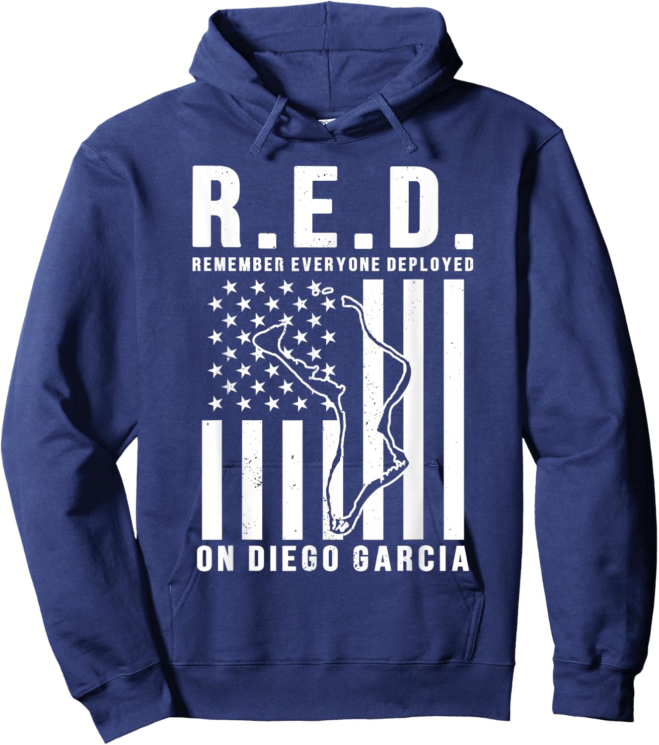 Deployed to Diego Garcia- RED Fridays Hoodie - Hoodie | Navy