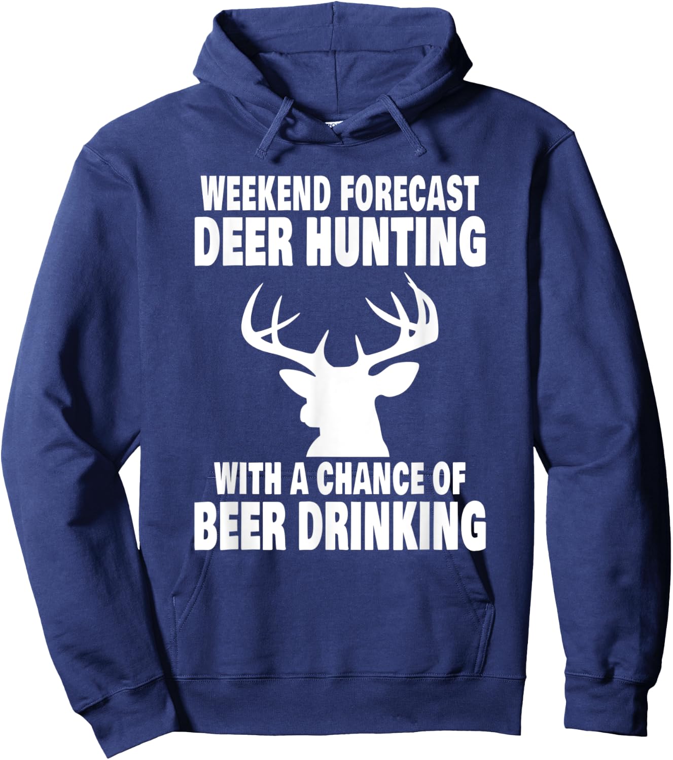 Funny Deer Hunting Camp Hoodie - Hoodie | Navy