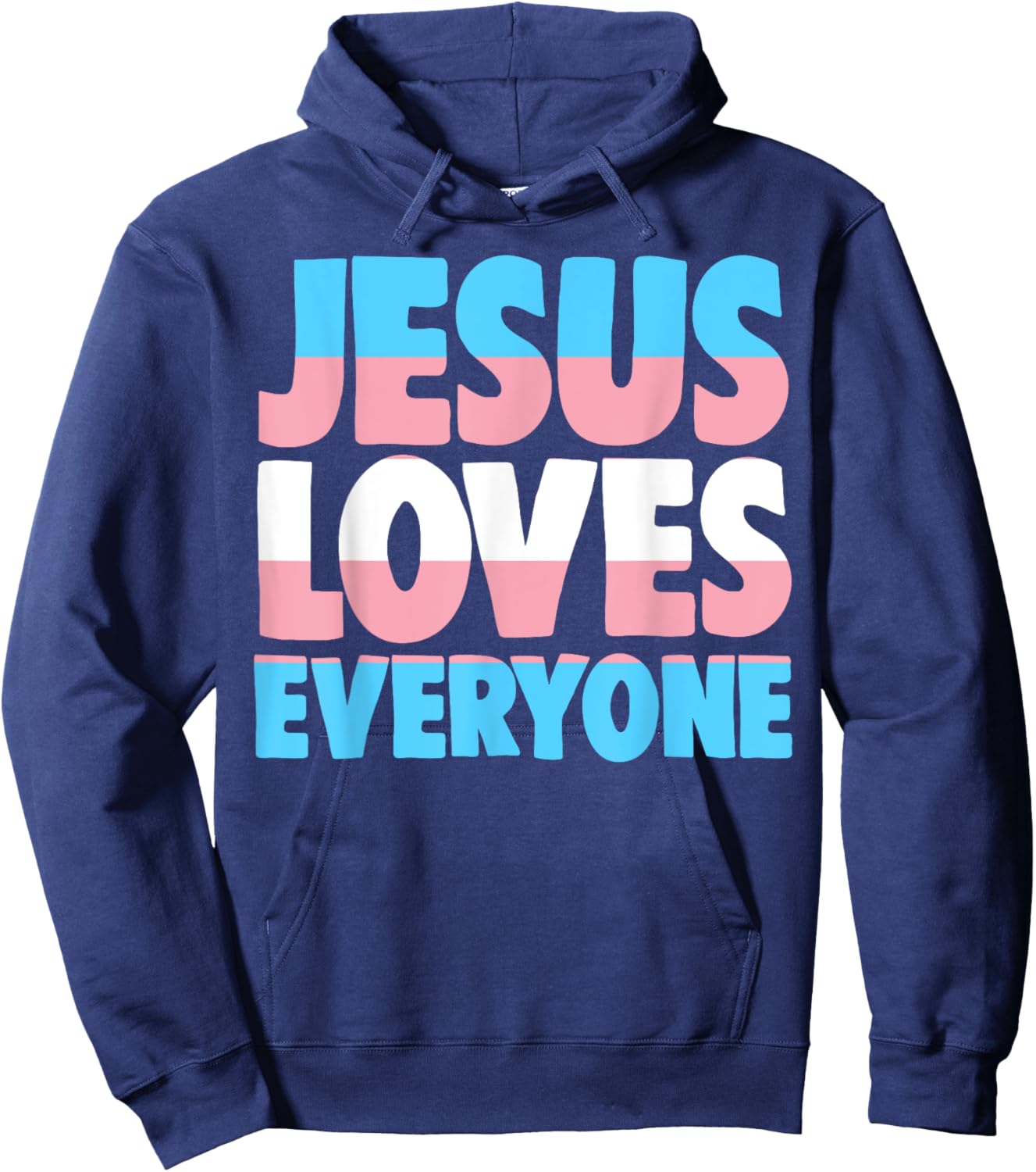 Jesus Loves Everyone Bible Pride Men Hoodie - Hoodie | Navy