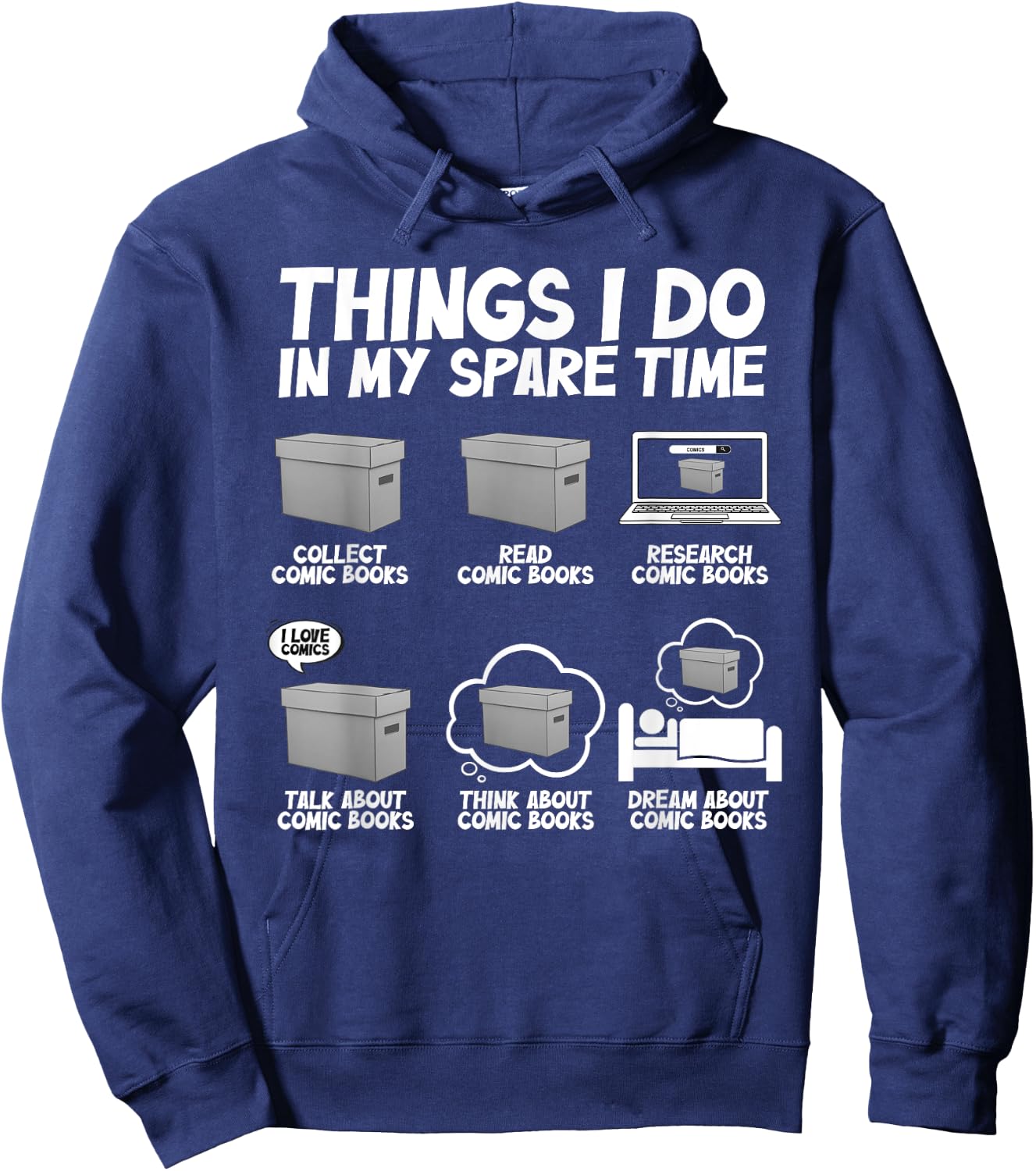 Best Comic Book Design Women Comic Book Collectors Hoodie - Hoodie | Navy