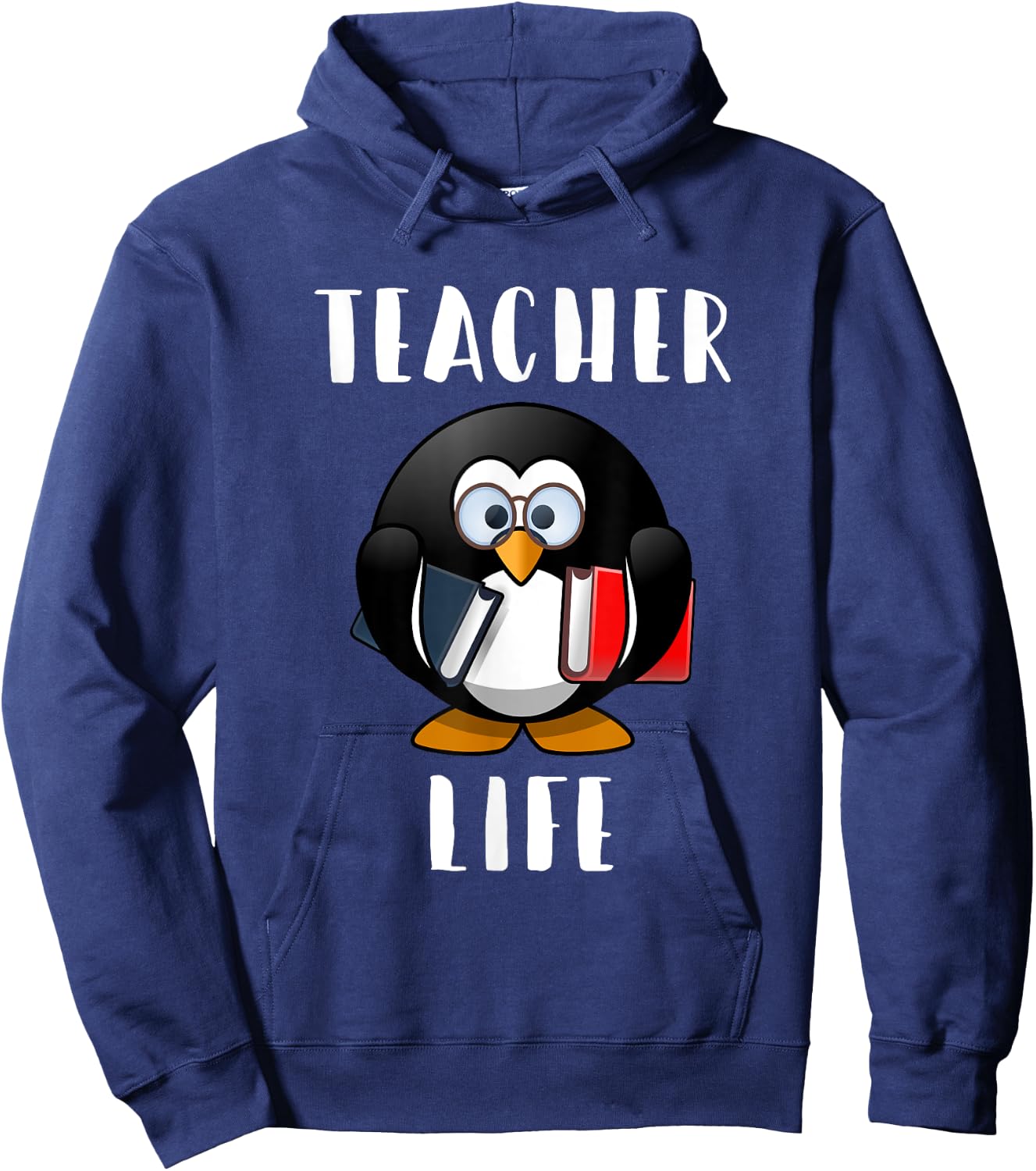 Cute Penguin Funny Teacher Life Shirt & Gift Teachers Men Women Girls Kids Hoodie - Hoodie | Navy