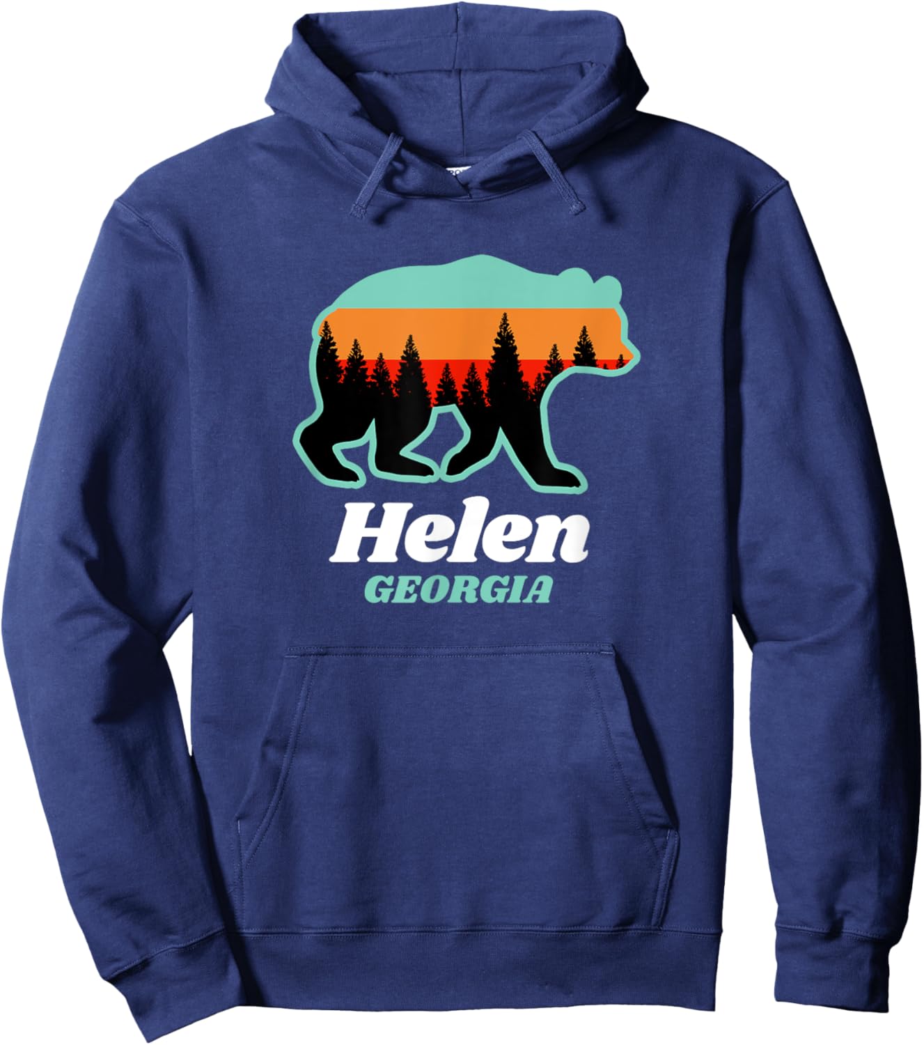 Helen Georgia Bear Mountains Summer Women Kids Hoodie - Hoodie | Navy