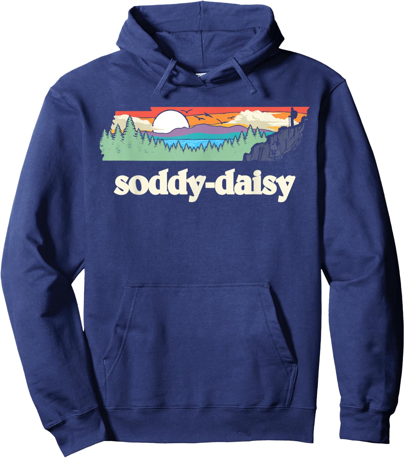 Soddy-daisy Tennessee Outdoors Retro Nature Graphic Hoodie - Hoodie | Navy