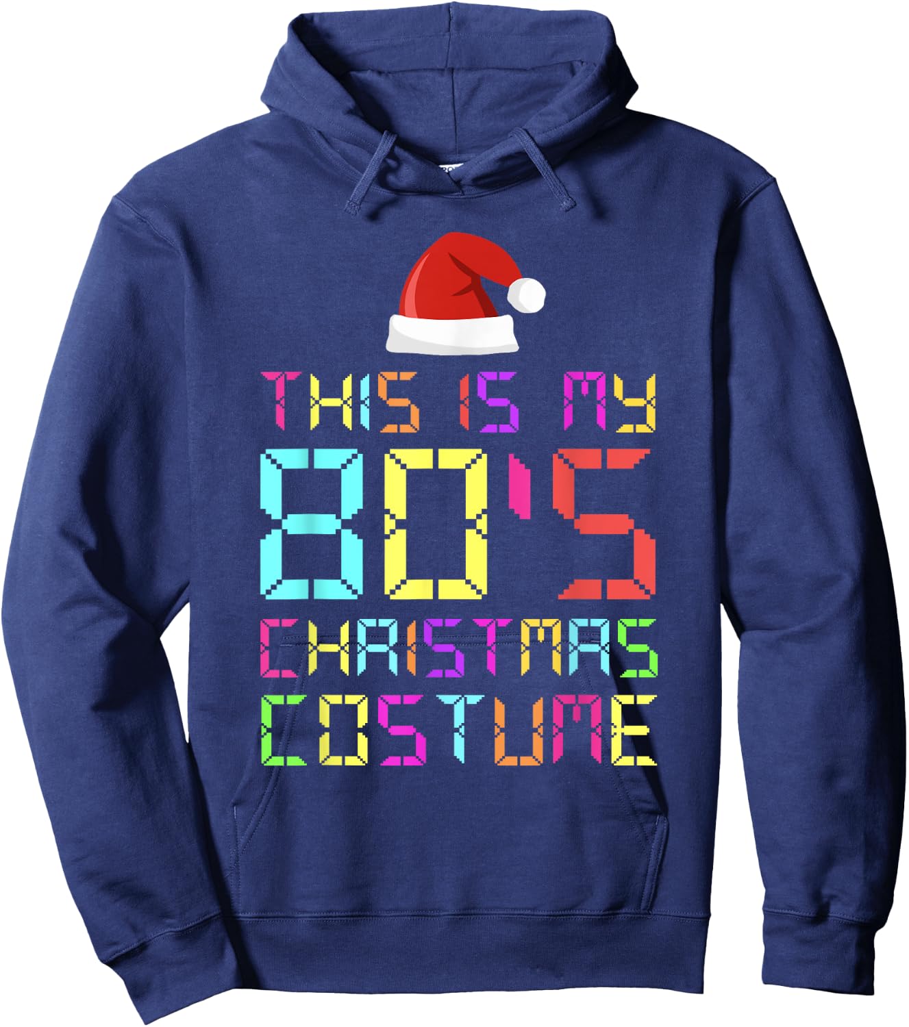 This Is My 80's Christmas Costume Matching Pajama Men Women Hoodie - Hoodie | Navy