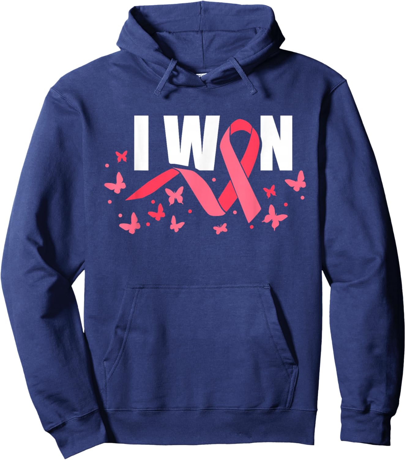 I Have Won Breast Cancer Fighter Pink Hoodie - Hoodie | Navy