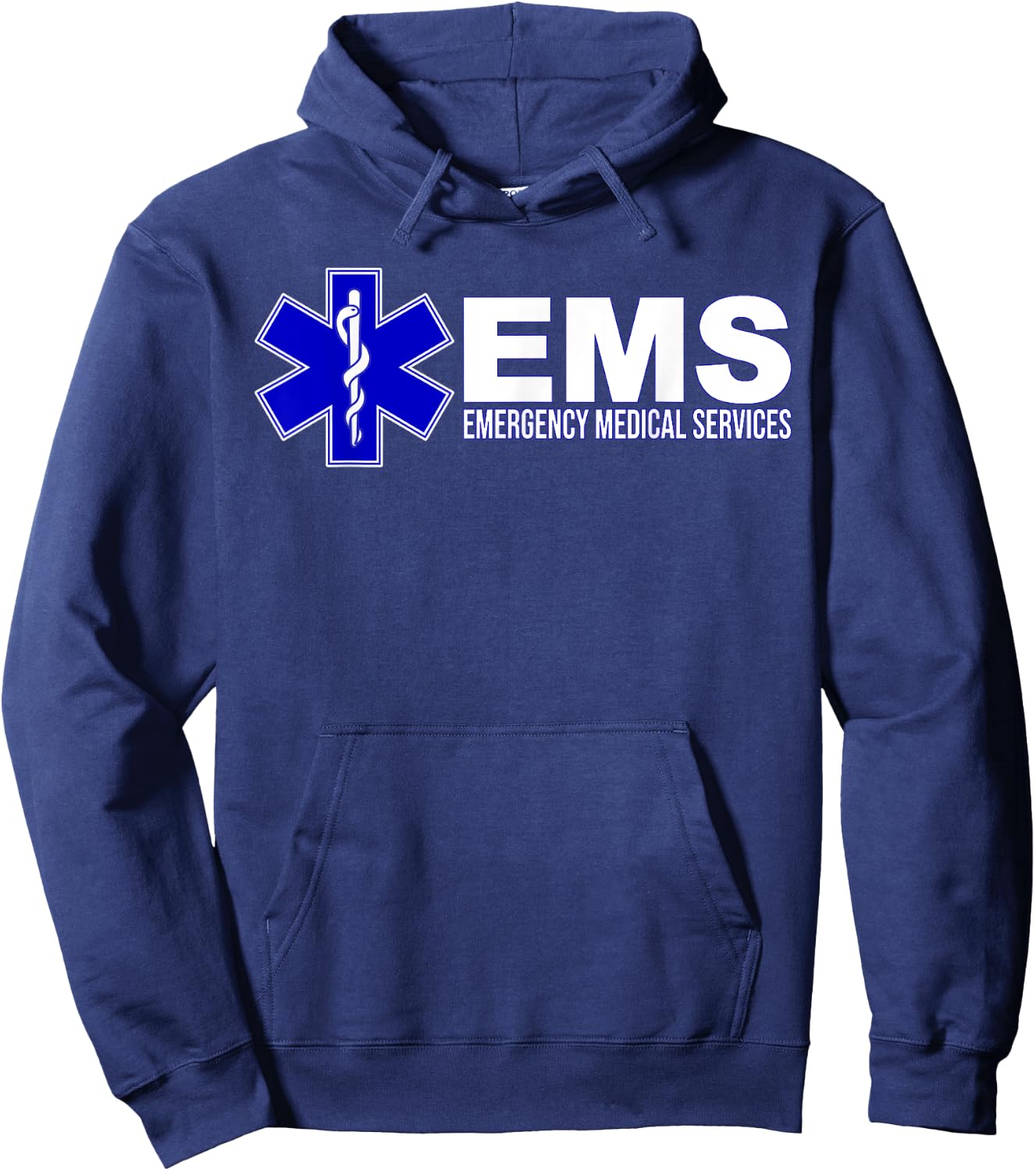 Ems Star of Life Emergency Medical Services Paramedic Emt Hoodie - Hoodie | Navy