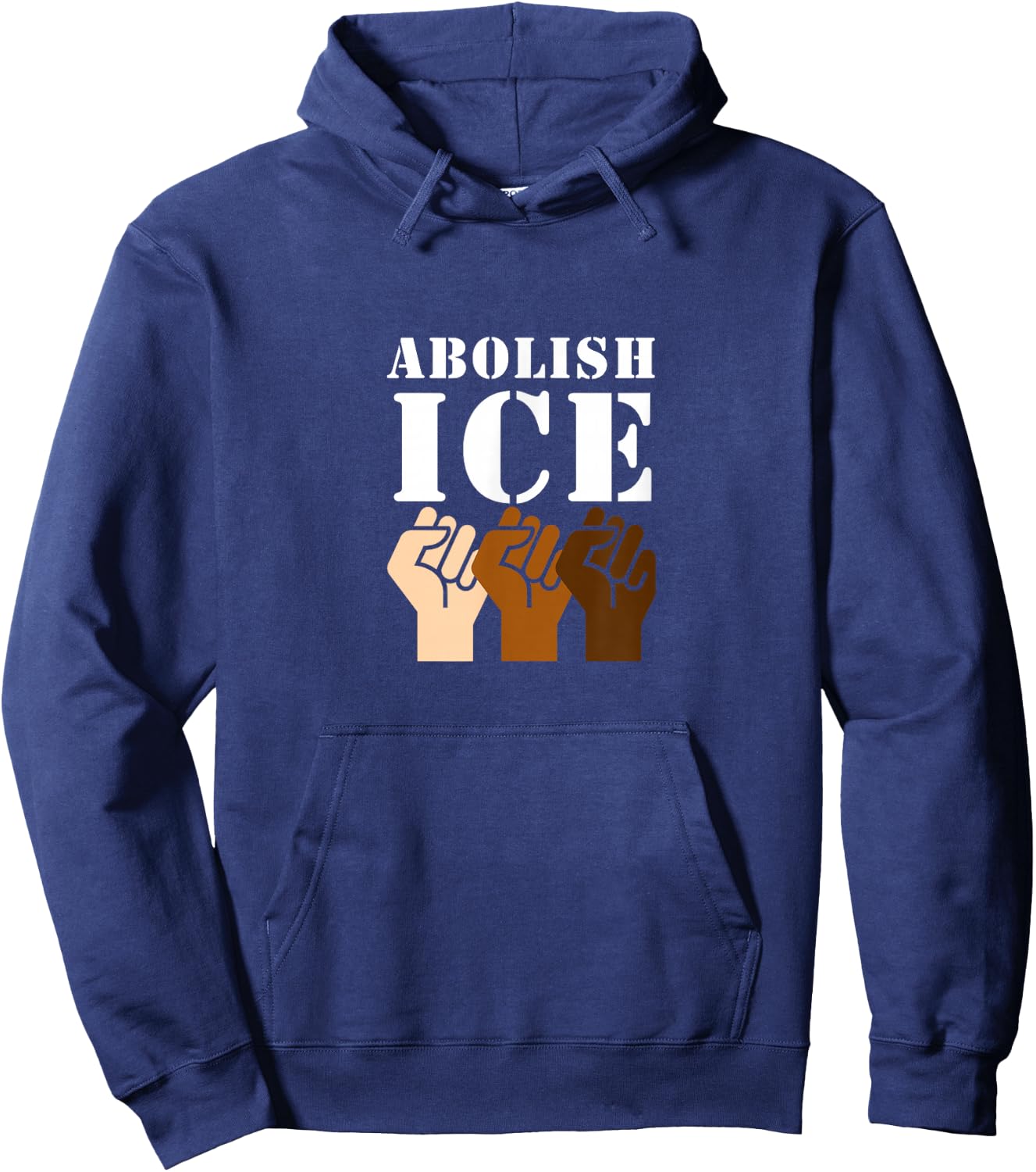 No Human Being Is Illegal Clothing Co Abolish ICE Protest & Resist Support Immigrants Hoodie - Hoodie | Navy