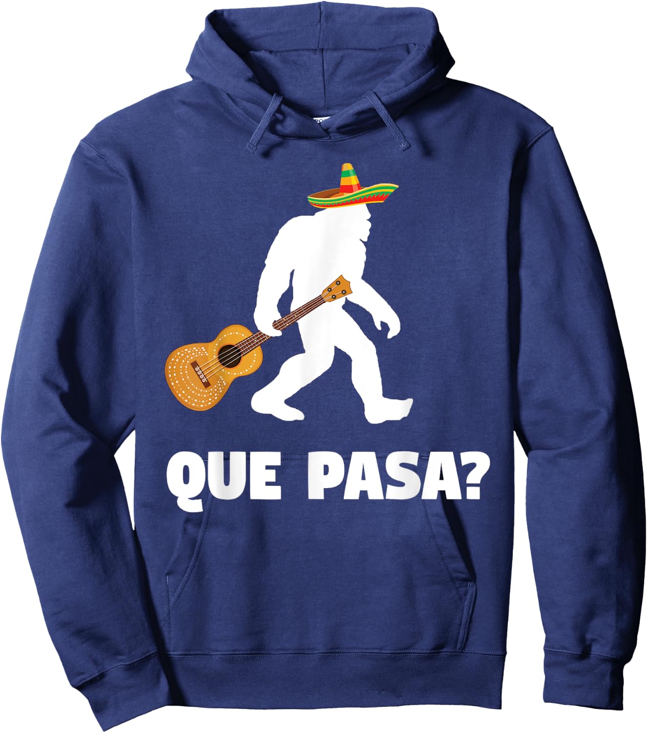 Bigfoot El Squatcho T Shirt Sasquatch Mexican Cinco de Mayo Hoodie - Hoodie | Navy