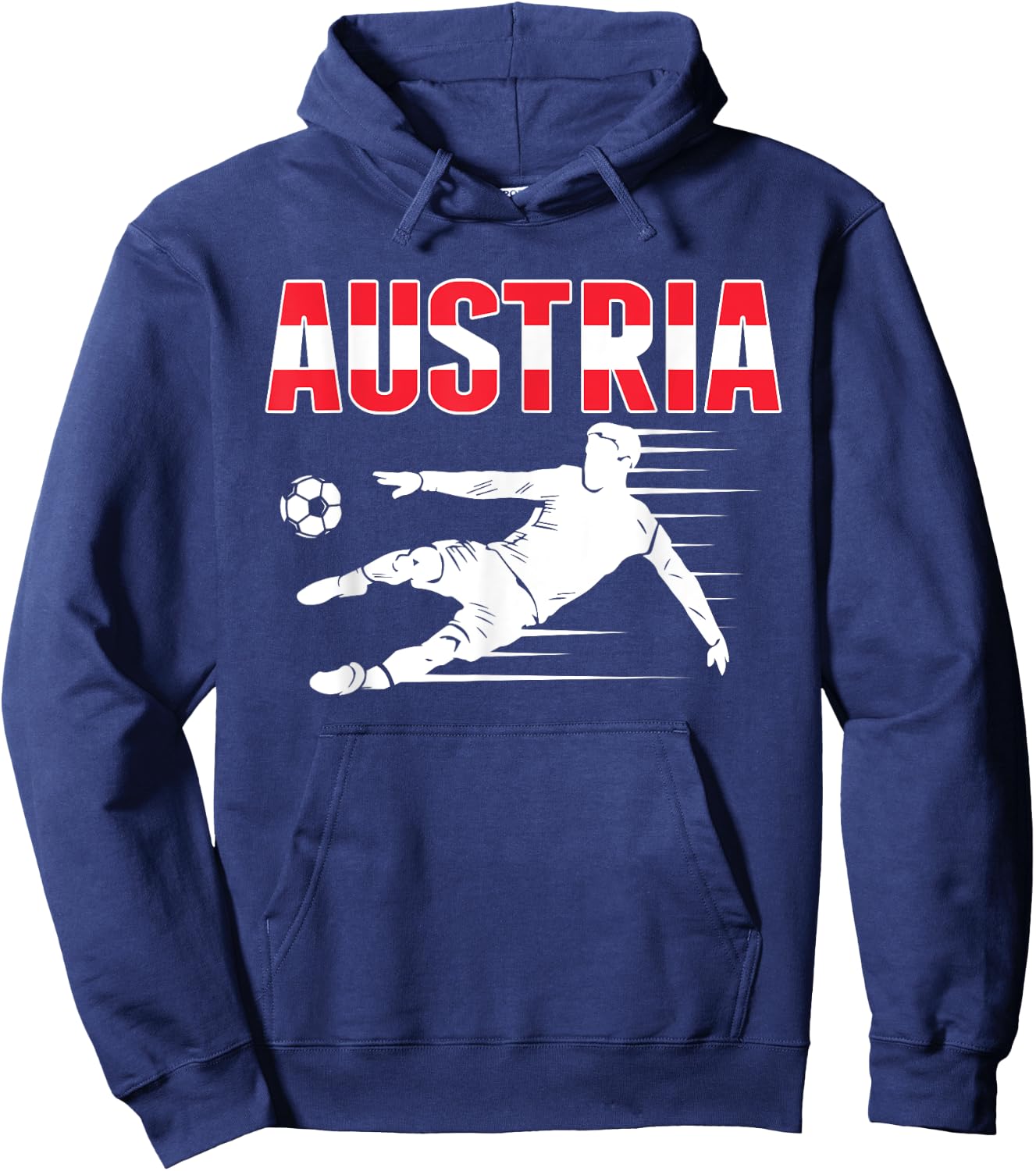 Austria Soccer Fans Jersey - Austrian Football Supporters Hoodie - Hoodie | Navy