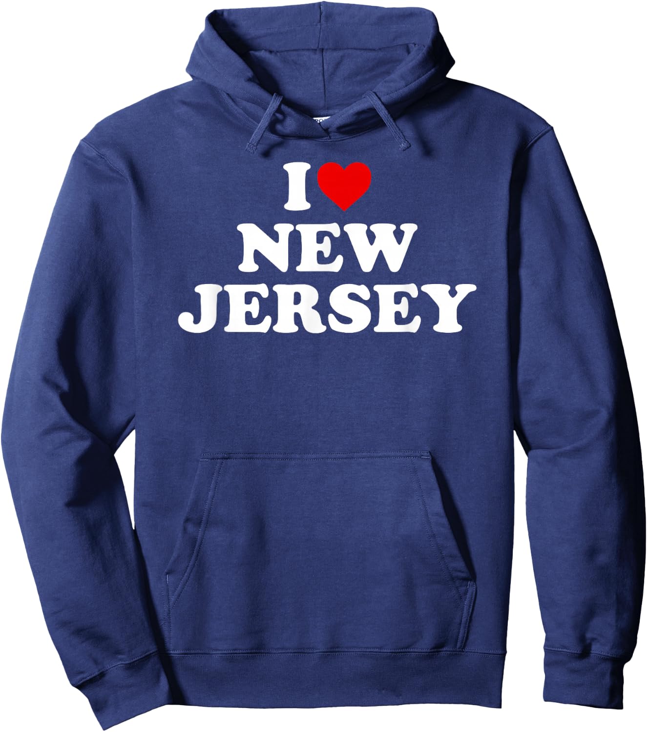 I Love New Jersey - Heart NJ Hoodie - Hoodie | Navy