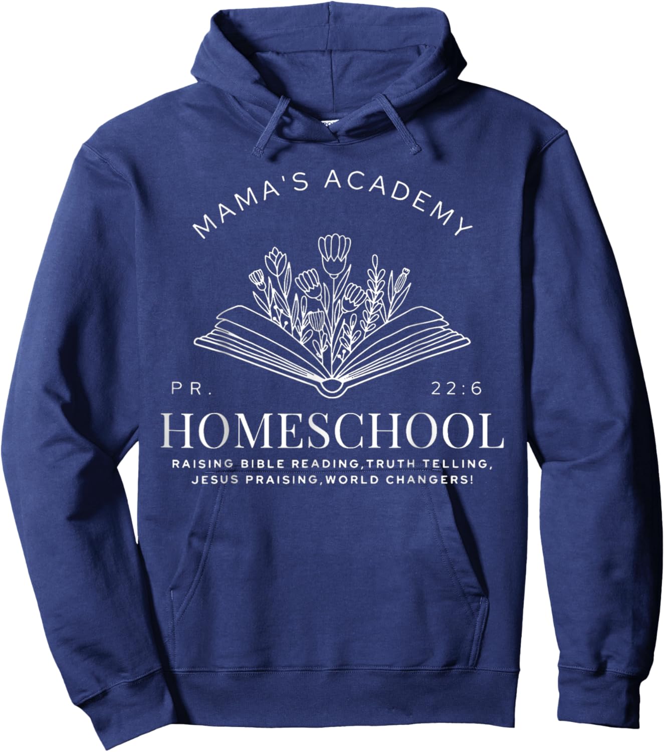 Mama's Academy Homeschool Vintage Homeschool Mama Hoodie - Hoodie | Navy