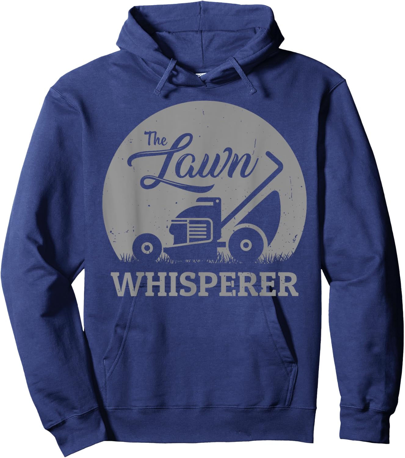 Lawn Whisperer Funny Gardener Lawn Mower Gag Outfit Hoodie - Hoodie | Navy