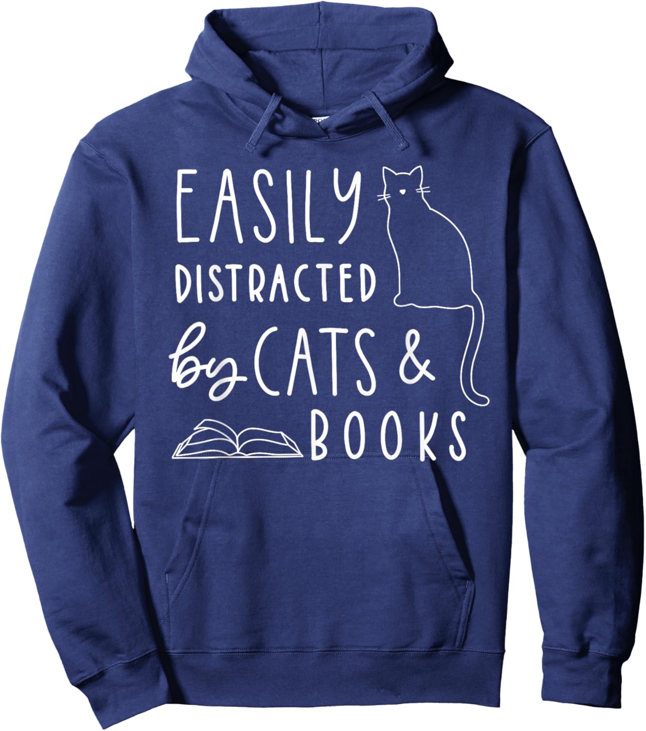 Cat Lover, Cat Owner, Cat Mom, Cat Hoodie - Hoodie | Navy