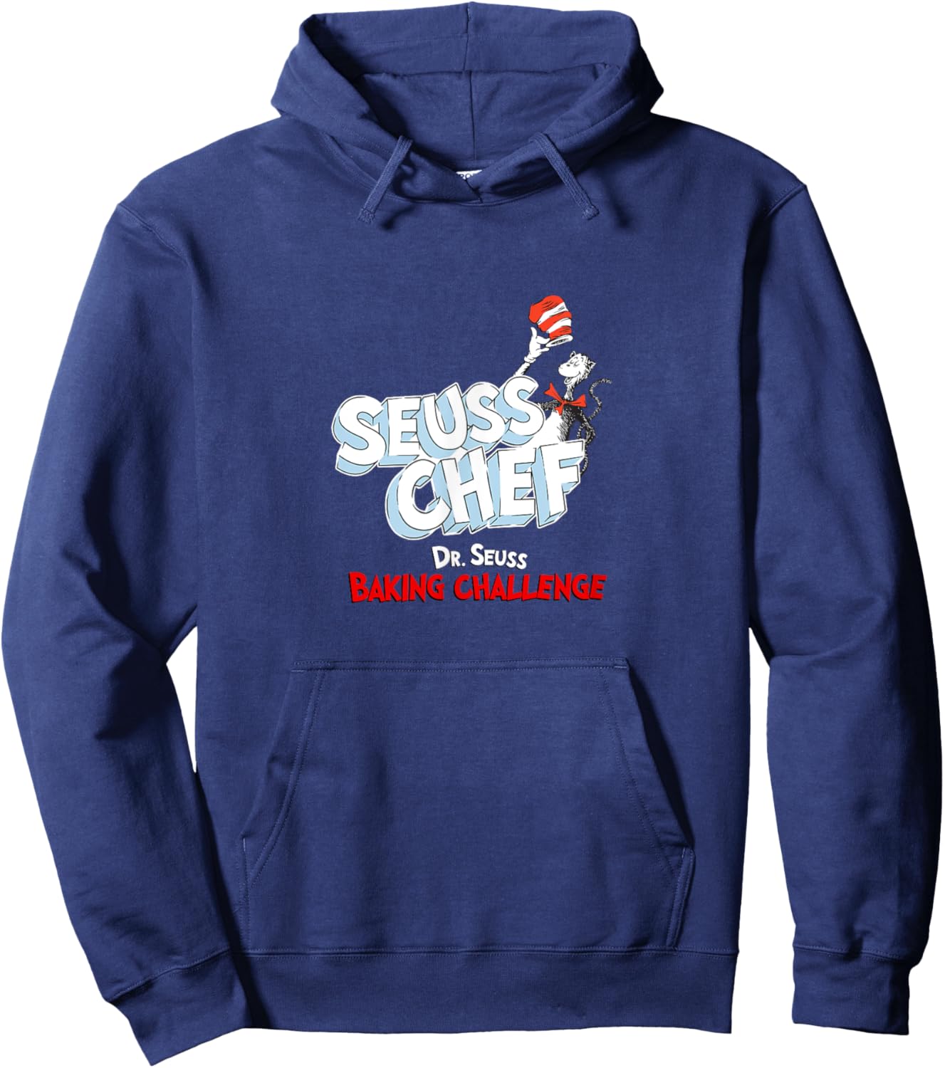 Dr. Seuss Baking Challenge Seuss Chef The Cat In The Hat Men Women Girls Kids Hoodie - Hoodie | Navy