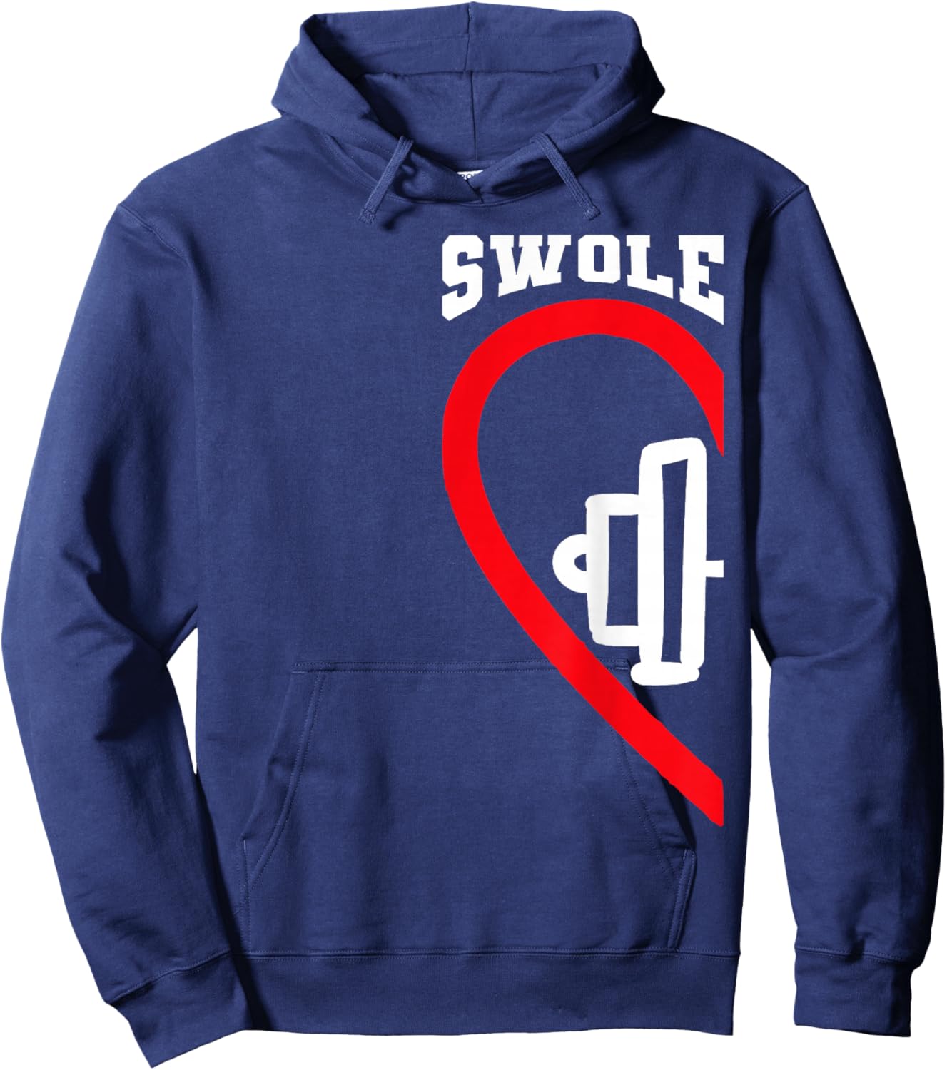 Swole Mates Cute Workout Matching Couples Valentine Day Gym Hoodie - Hoodie | Navy