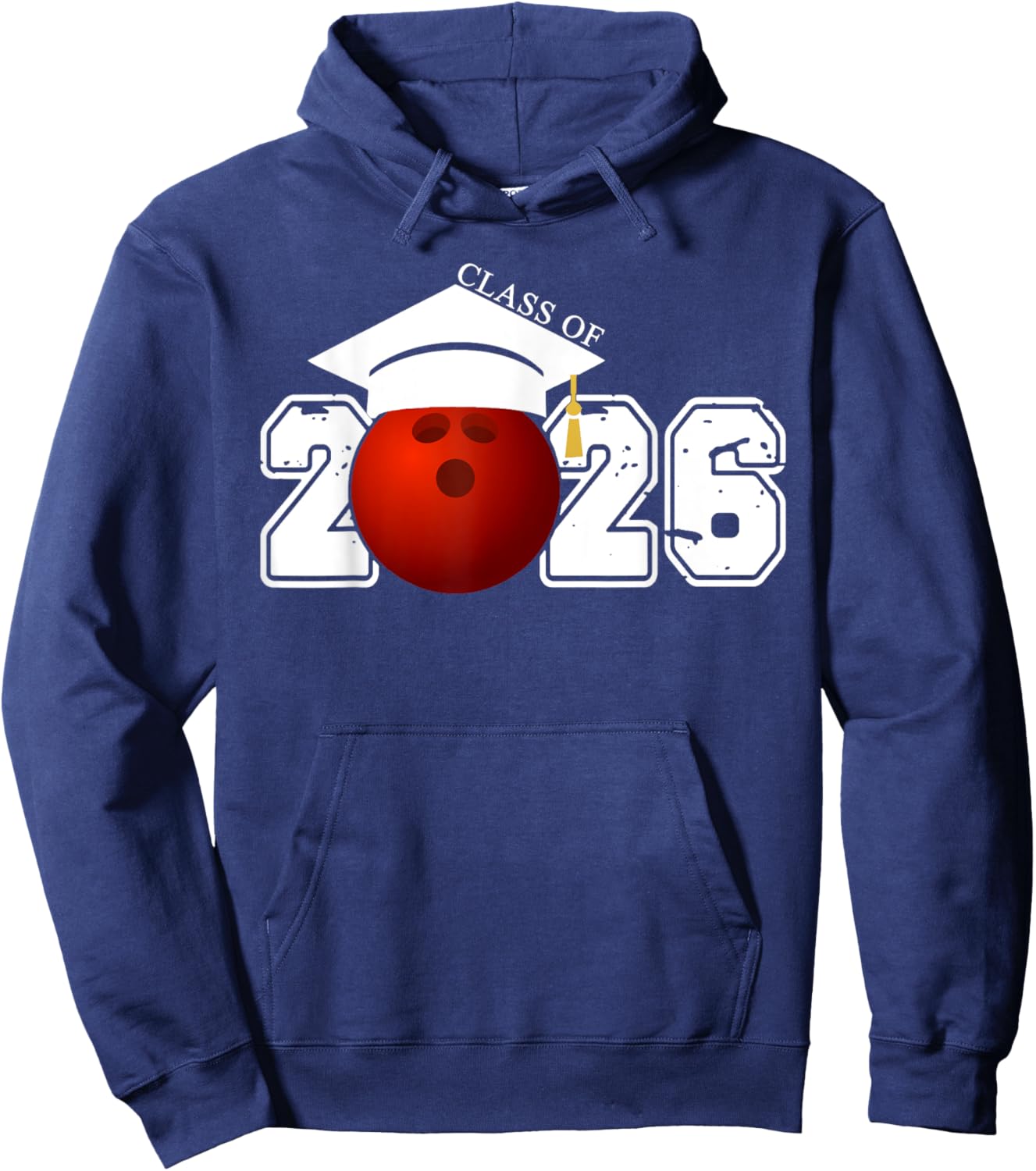 Senior Class Of 2026 Graduation Bowling Graduate Gifts Hoodie - Hoodie | Navy