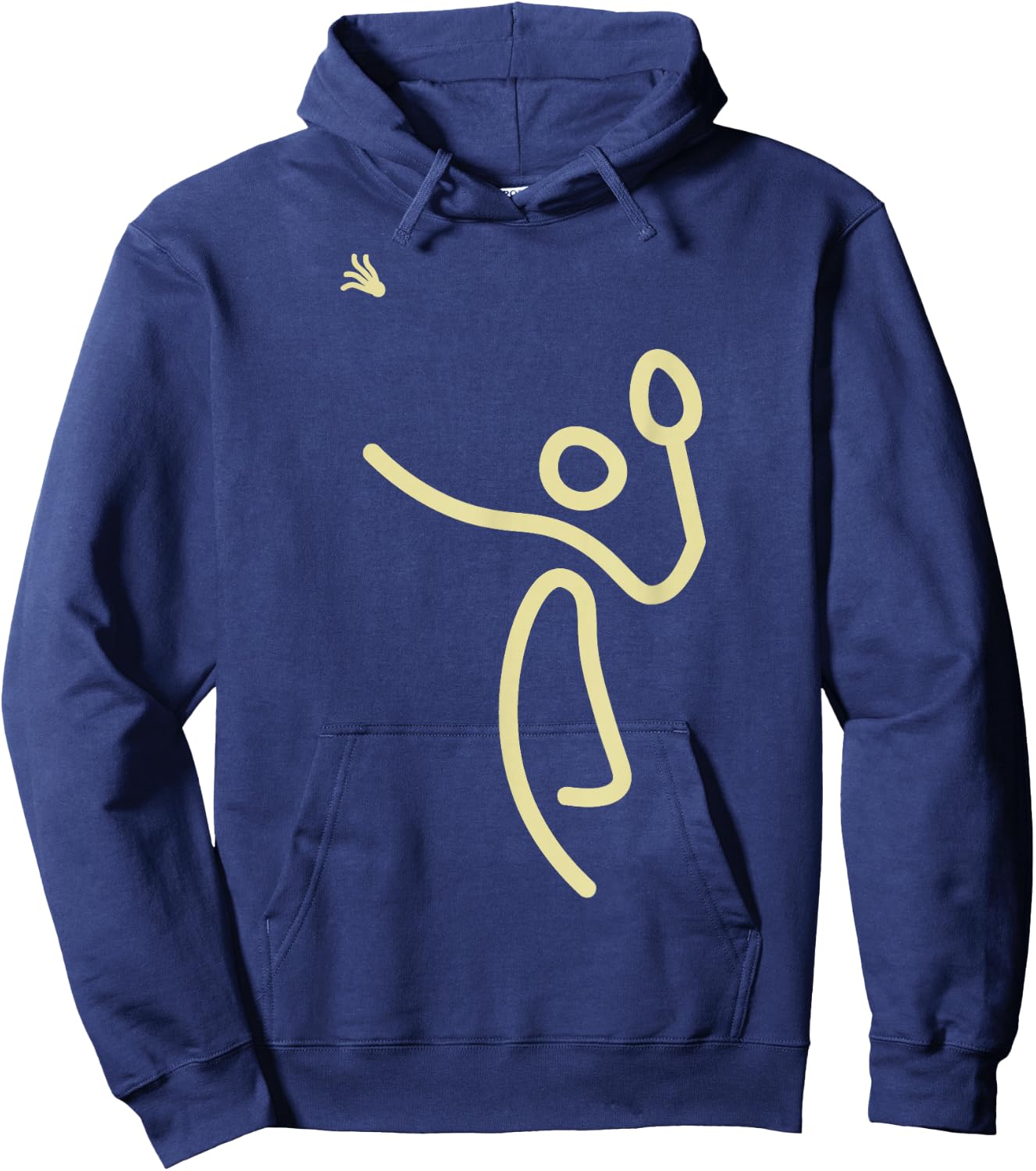 Badminton Stick Man – Shuttlecock Gift Hoodie - Hoodie | Navy
