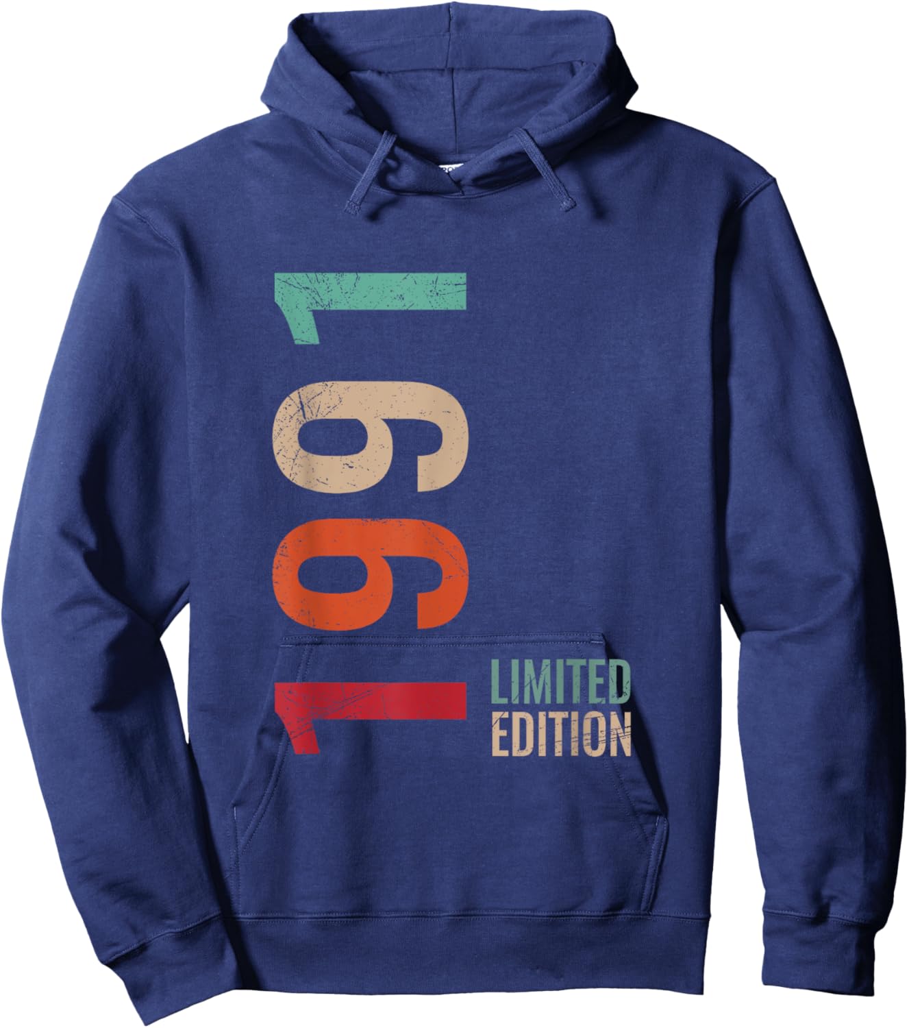 34th Birthday Husband Wife Son Daughter 34 Years Old 1991 Hoodie - Hoodie | Navy