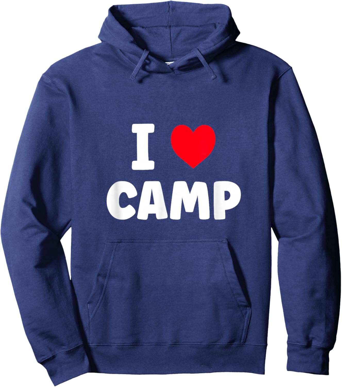 I Love Camp Summer Camp Glamping Hoodie - Hoodie | Navy