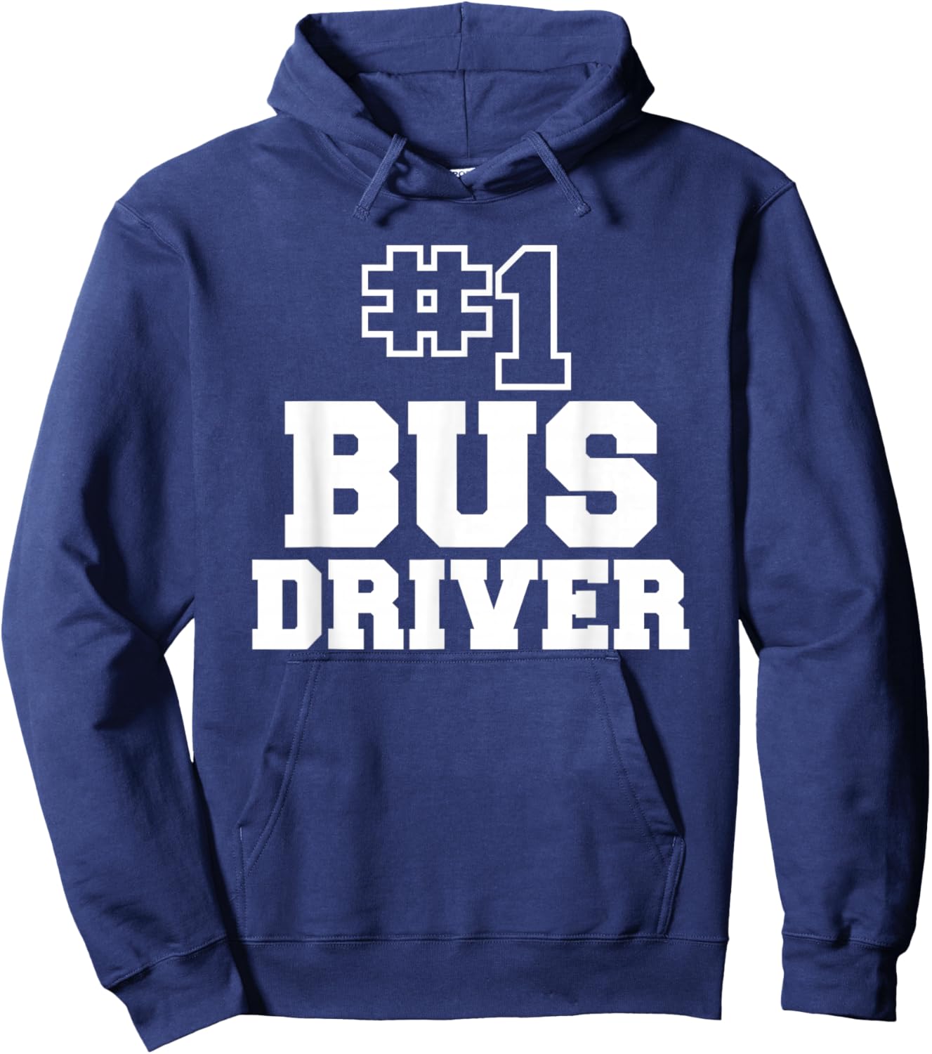 #1 Bus Driver Number One School Transportation Transit Hoodie - Hoodie | Navy