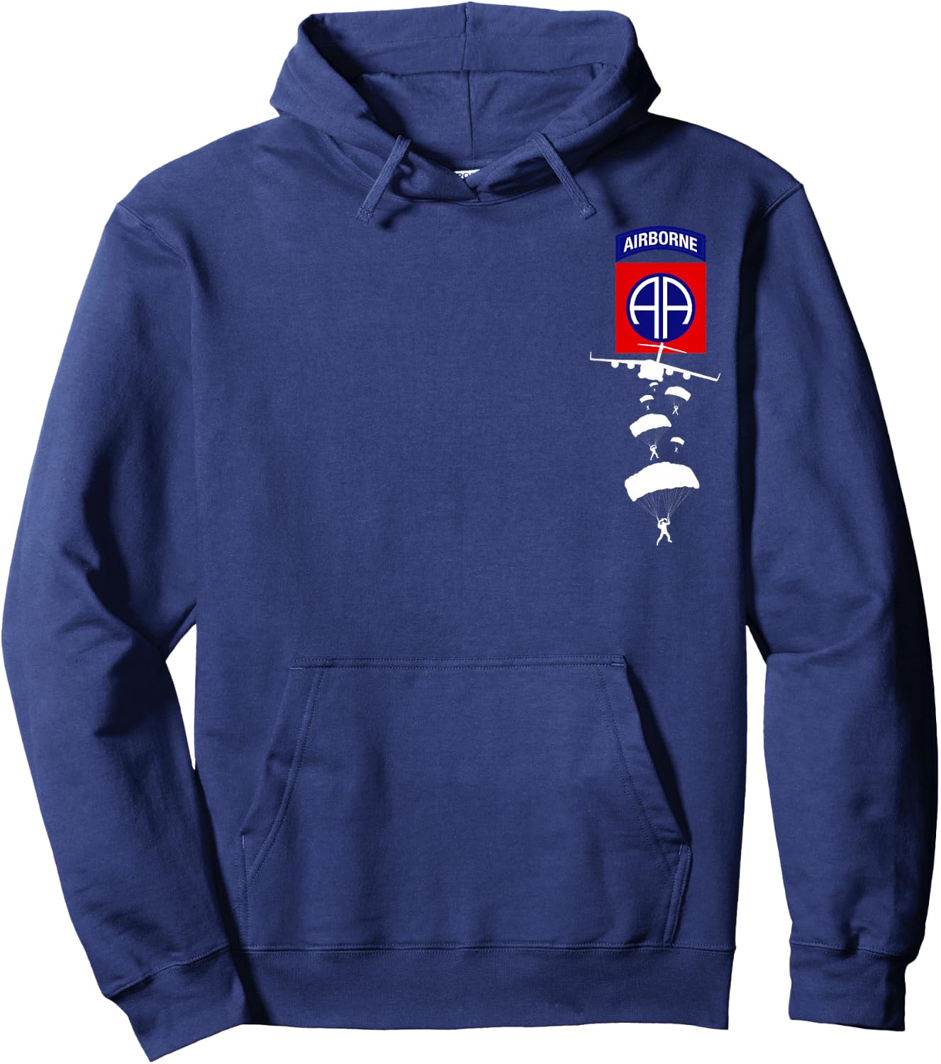 Proud US Army 82nd AIRBORNE Shirt - Veteran Day Gifts Hoodie - Hoodie | Navy