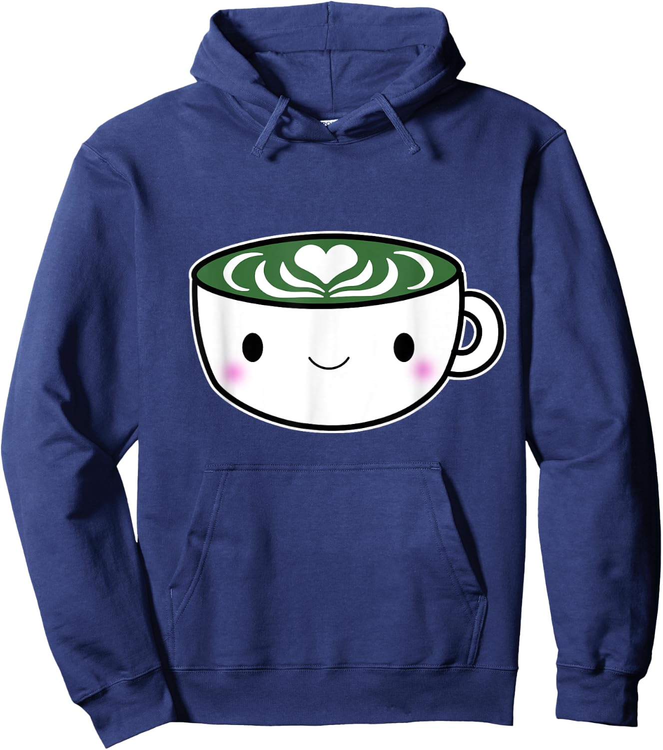 Matcha Shirts Green Tea Latte Kawaii Cute Hoodie - Hoodie | Navy