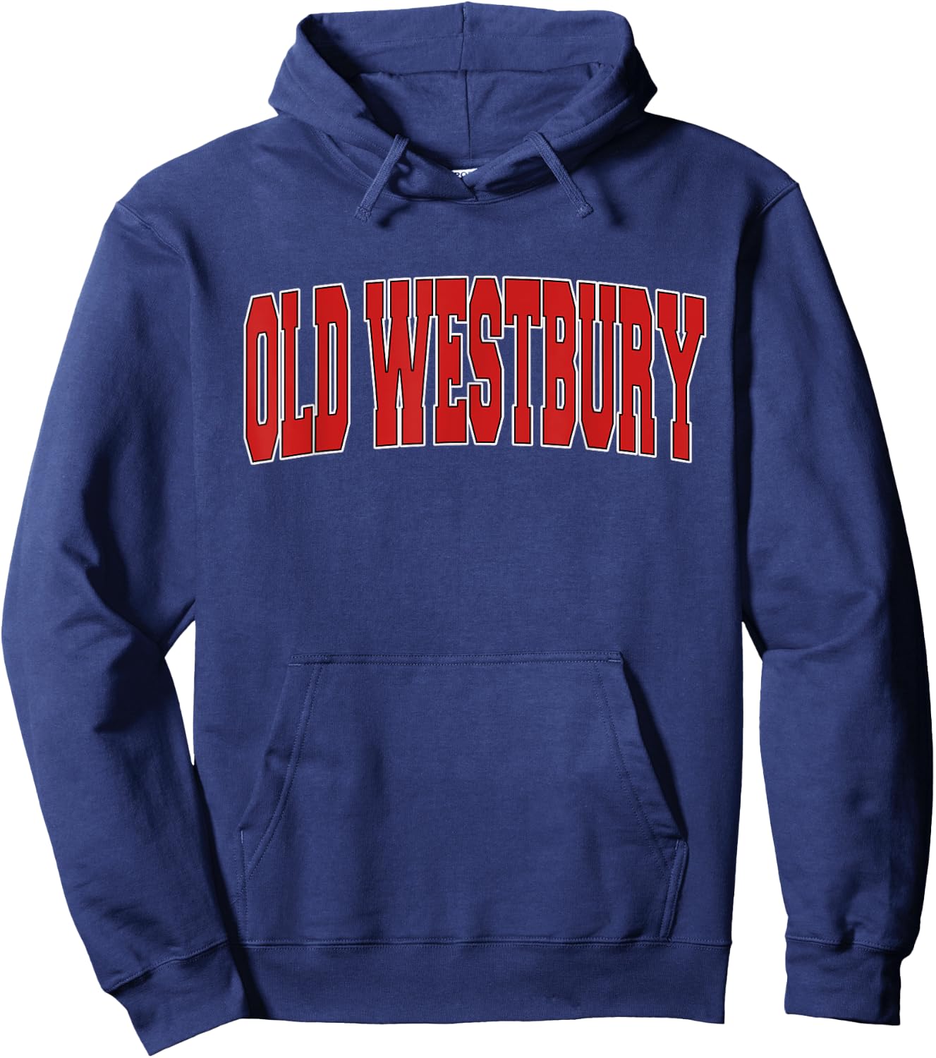OLD WESTBURY NY NEW YORK Varsity Style USA Vintage Sports Hoodie - Hoodie | Navy