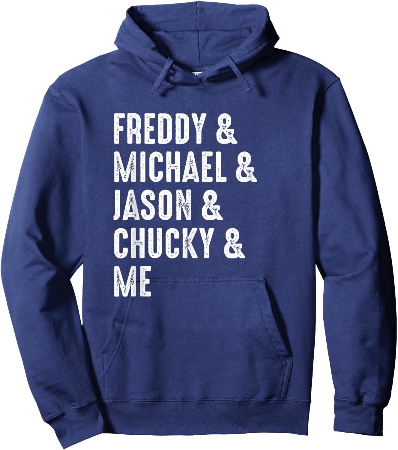 Freddy Michael Jason Chucky & Me Halloween Hoodie - Hoodie | Navy