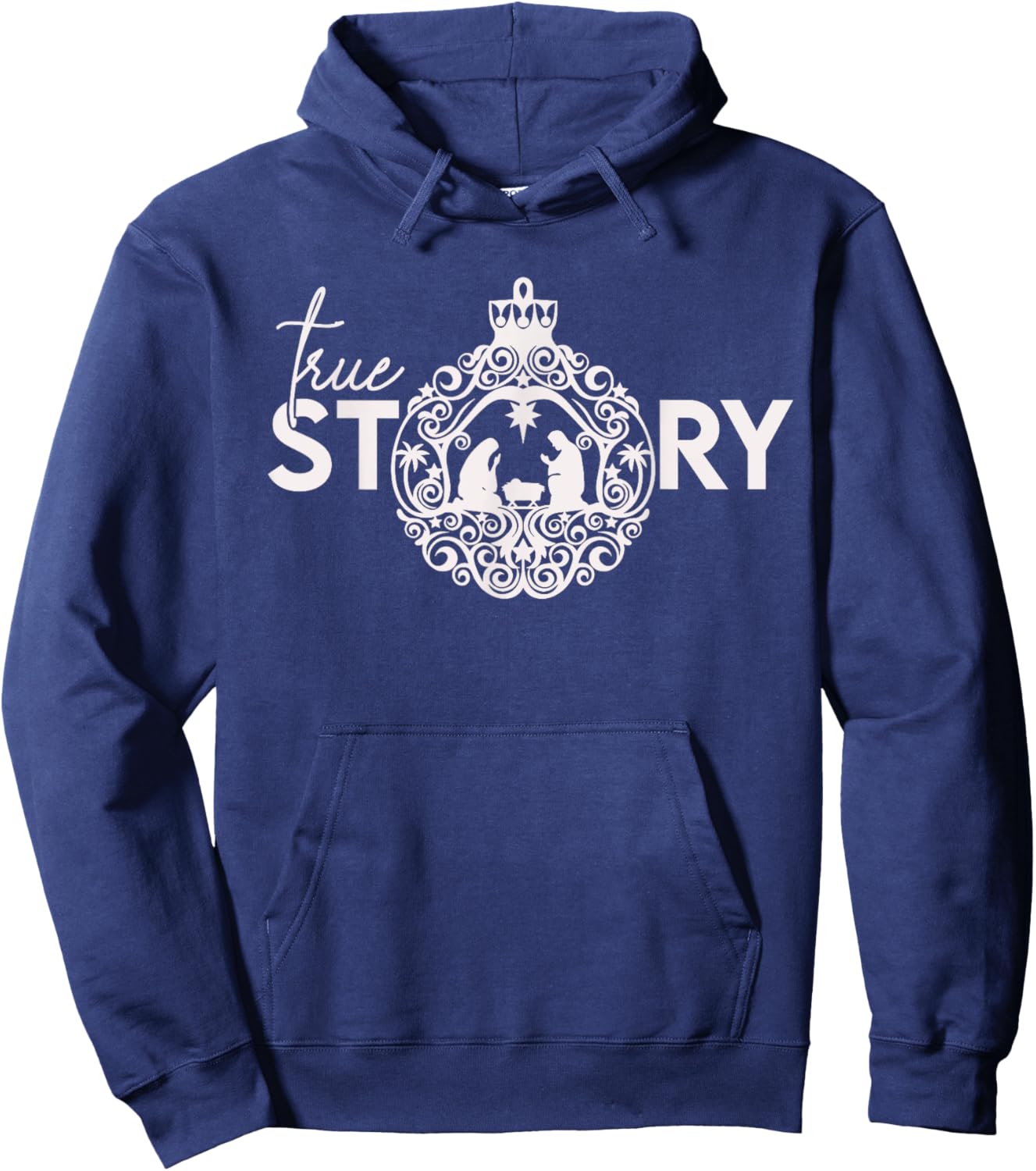 True Christian Nativity Story, the Christmas Story Hoodie - Hoodie | Navy