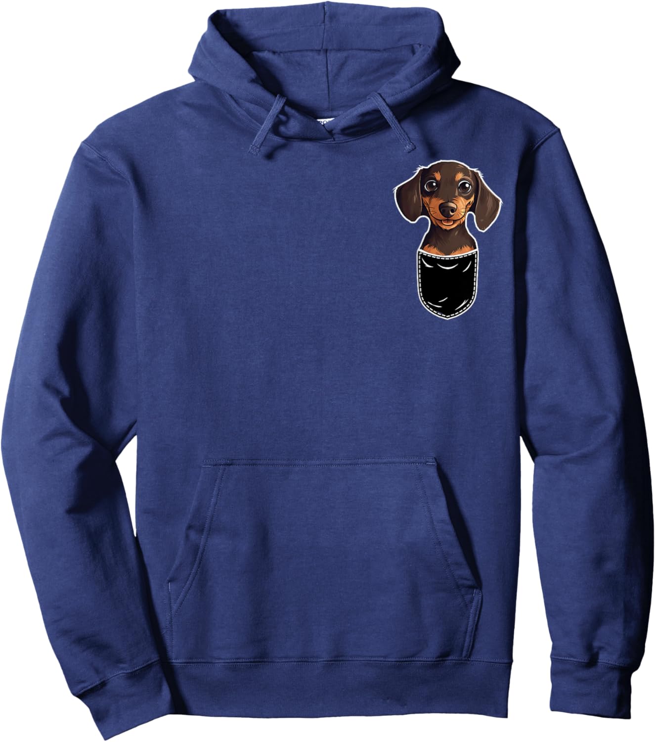 Dachshund Pocket Dog Puppy Gifts Women Hoodie - Hoodie | Navy