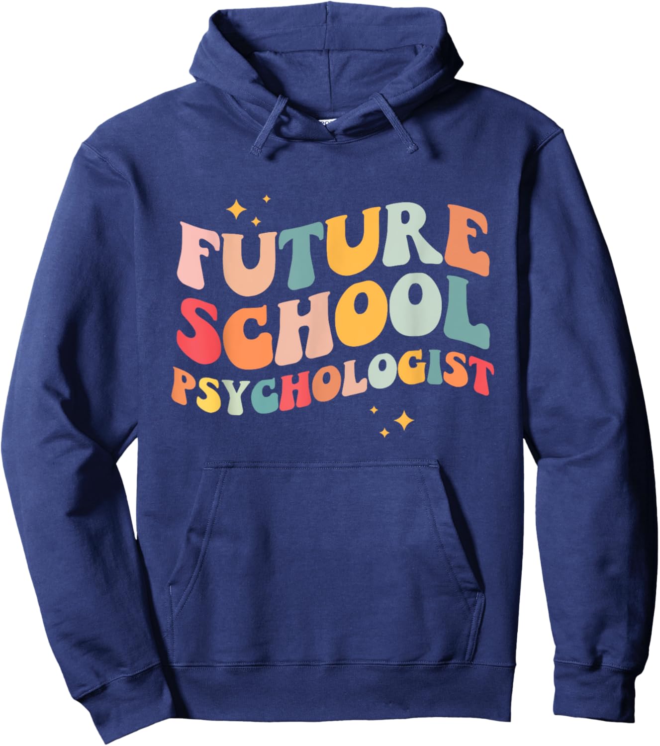 Future School Psychologist Groovy Retro Teacher Appreciation Women Hoodie - Hoodie | Navy