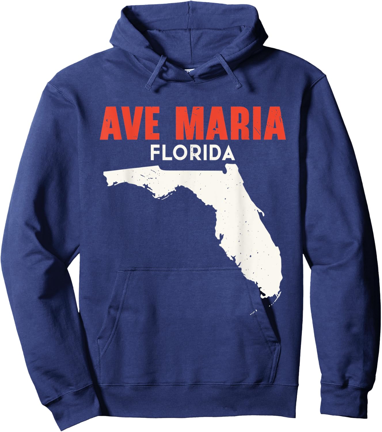 Ave Maria Florida USA State America Travel Floridian Hoodie - Hoodie | Navy